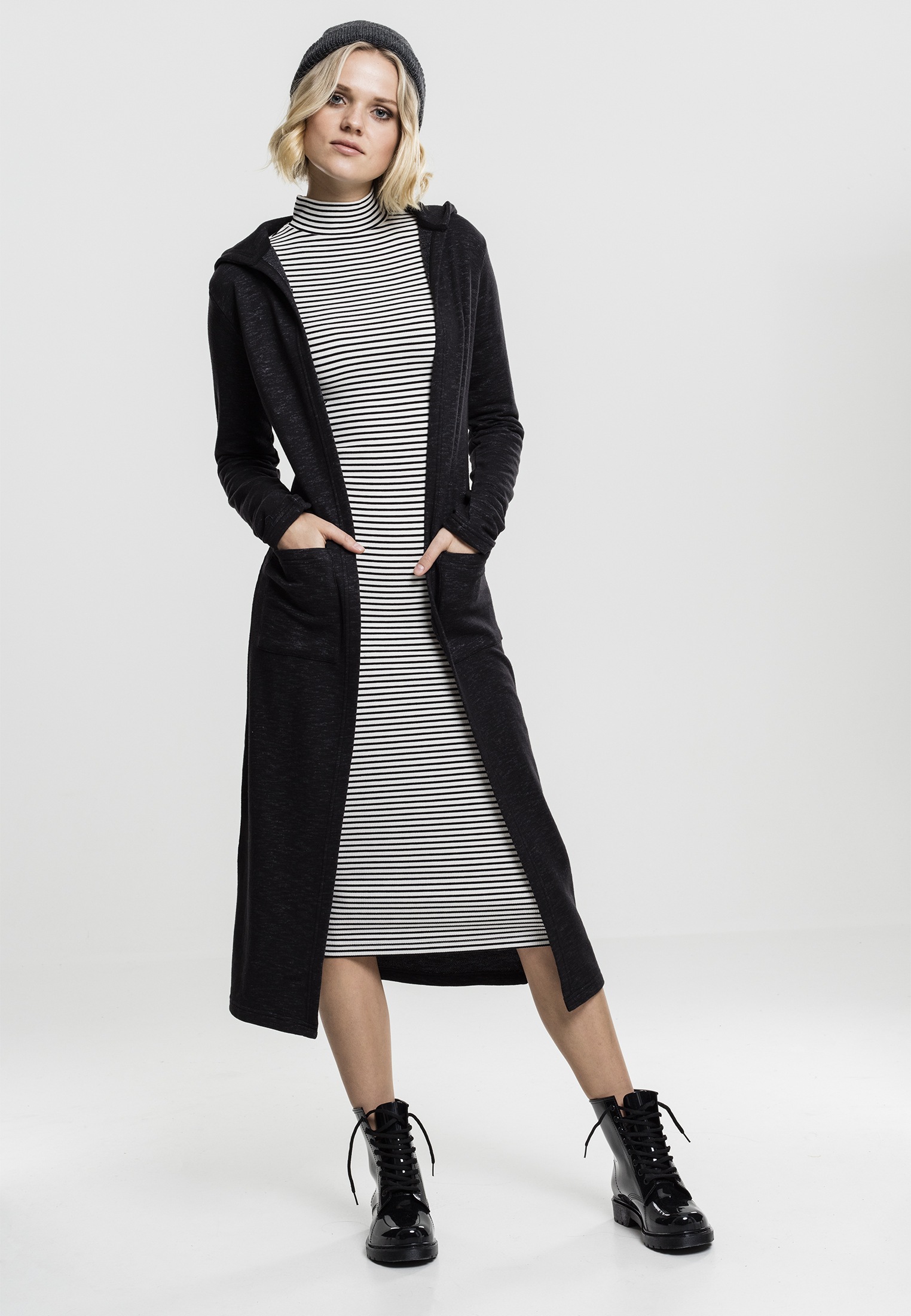 »Damen Ladies Dress«, Striped URBAN (1 I\'m tlg.) CLASSICS Jerseykleid | kaufen Turtleneck online walking