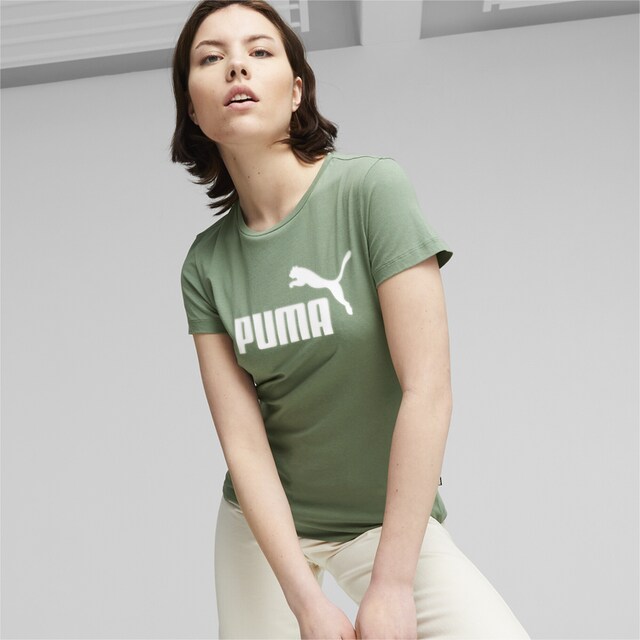 PUMA T-Shirt »Essentials+ Metallic Logo T-Shirt Damen« bestellen | I'm  walking