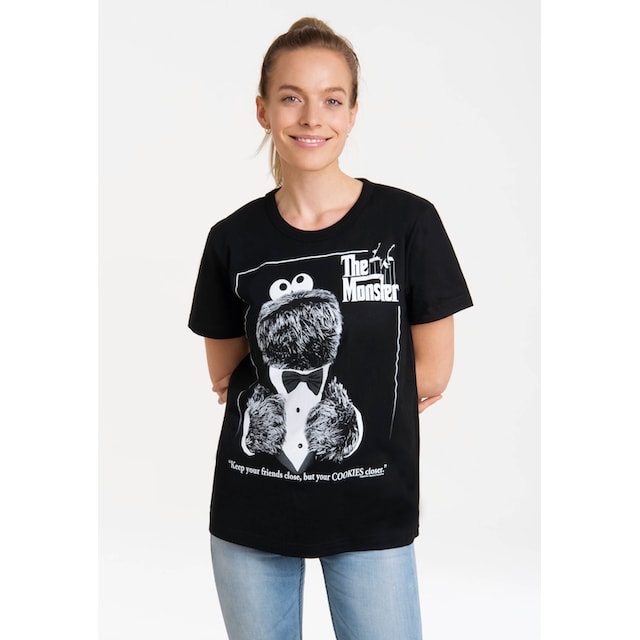 LOGOSHIRT T-Shirt »Sesamstrasse – Krümelmonster Pate«, mit lizenziertem  Print bestellen | I'm walking
