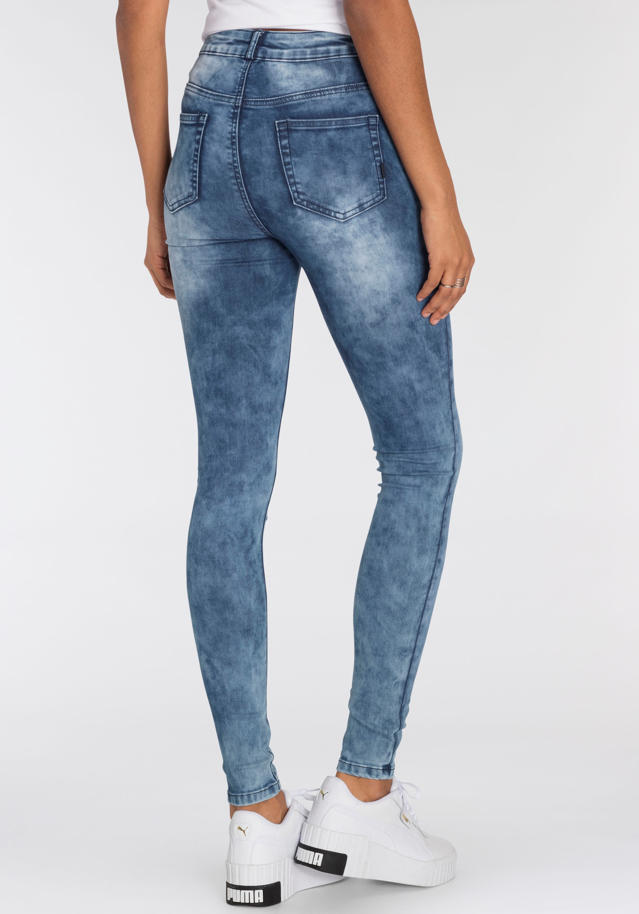 Arizona Skinny-fit-Jeans »Ultra Stretch moon shoppen Jeans washed«, walking Moonwashed I\'m 