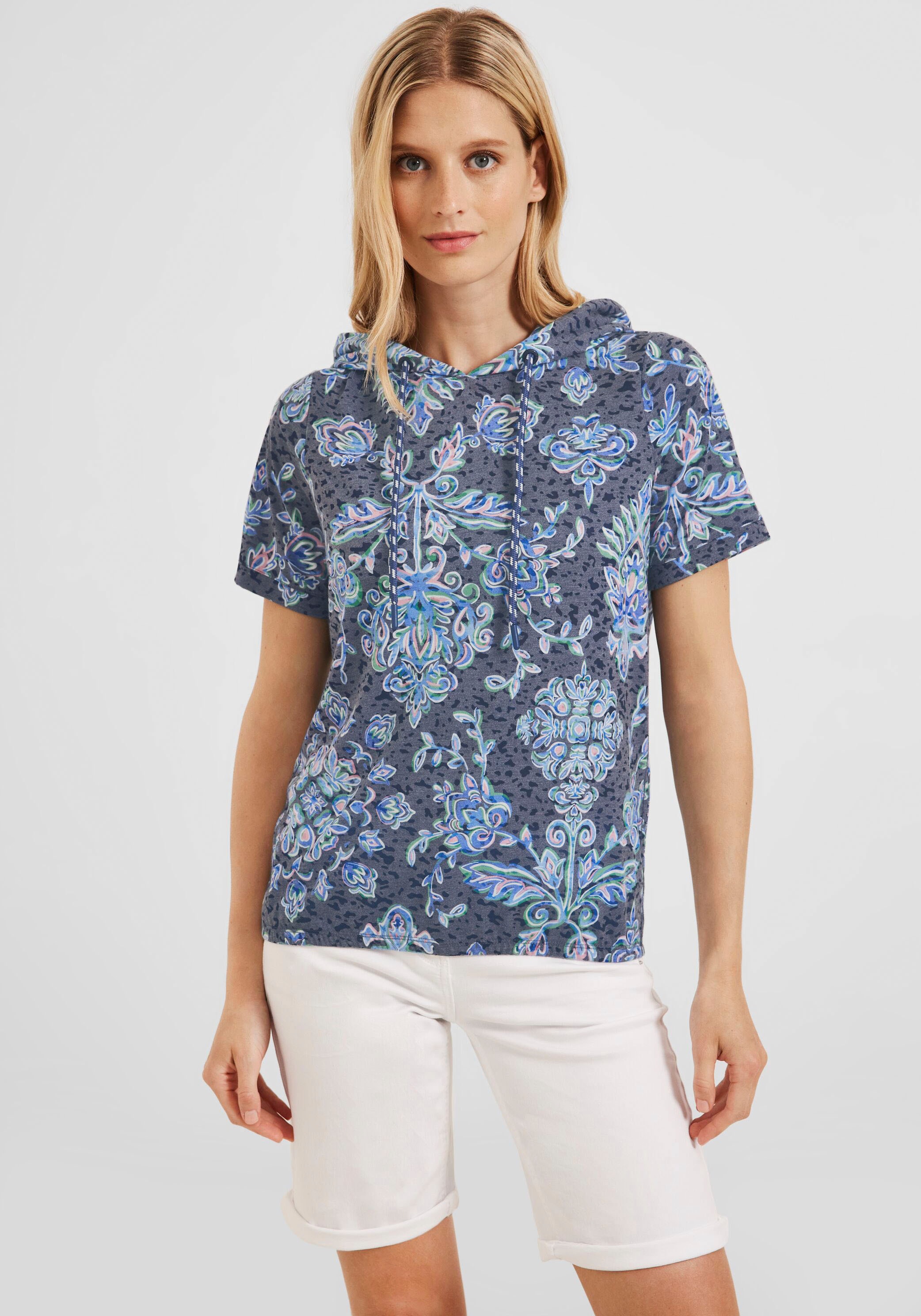 Cecil Kapuzenshirt, mit angesagtem Blumen-Ornament kaufen