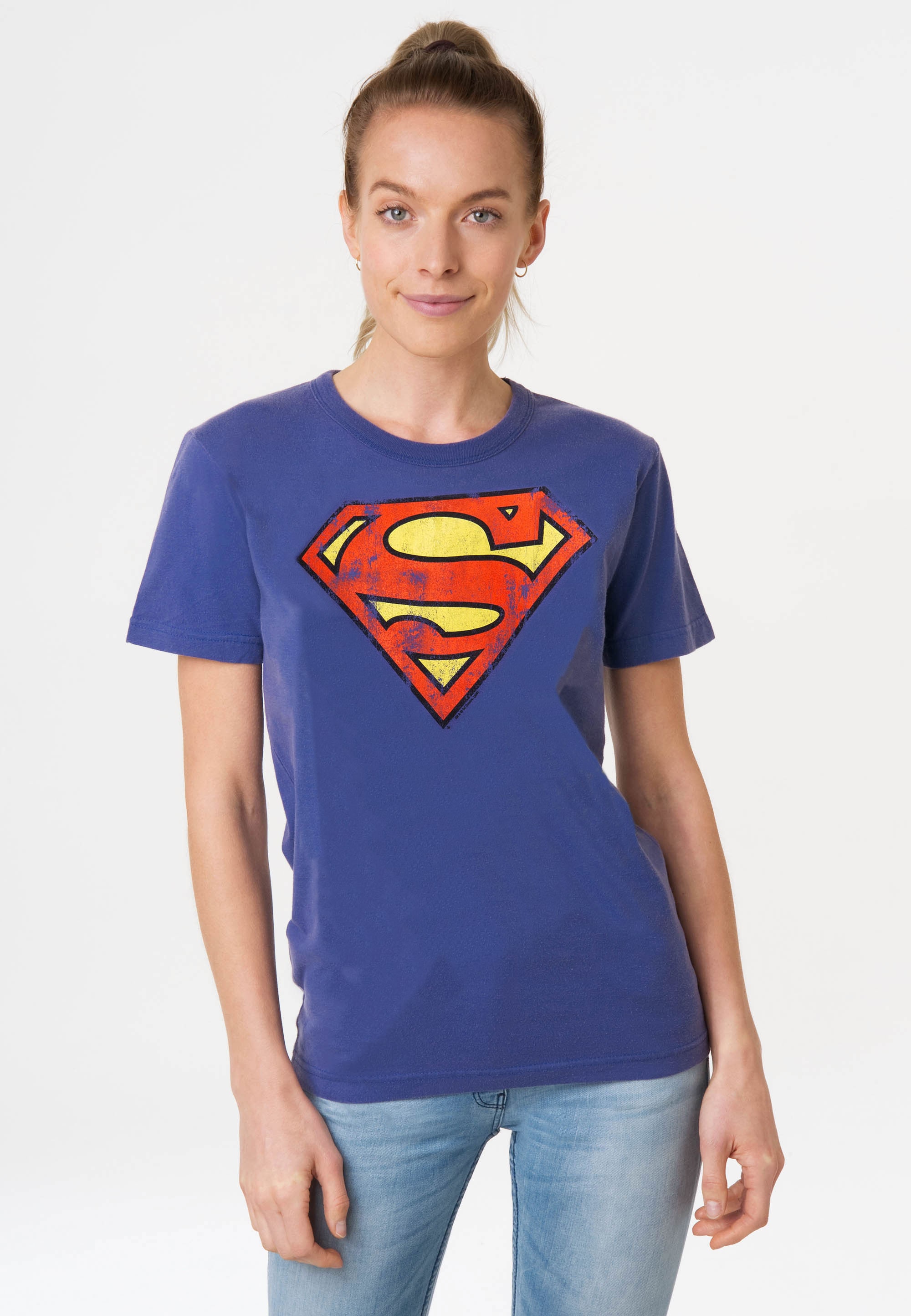 Comics online mit – »DC walking Print lizenziertem I\'m Superman«, T-Shirt LOGOSHIRT |