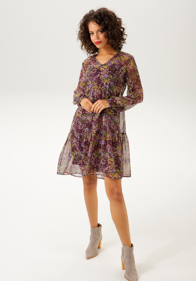Aniston CASUAL Blusenkleid, Druck farbenfrohem, mit bestellen graphischem