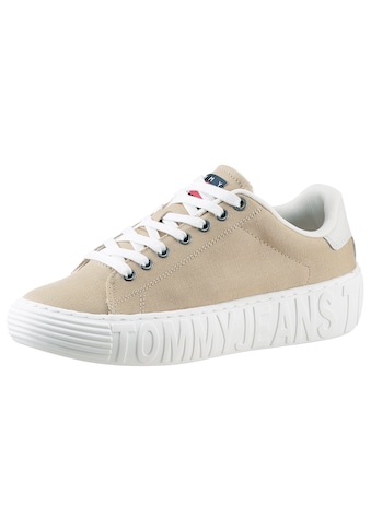 Tommy Jeans Plateausneaker »TOMMY JEANS NEW CUPSOLE CNVAS LC«, mit gepolstertem... kaufen