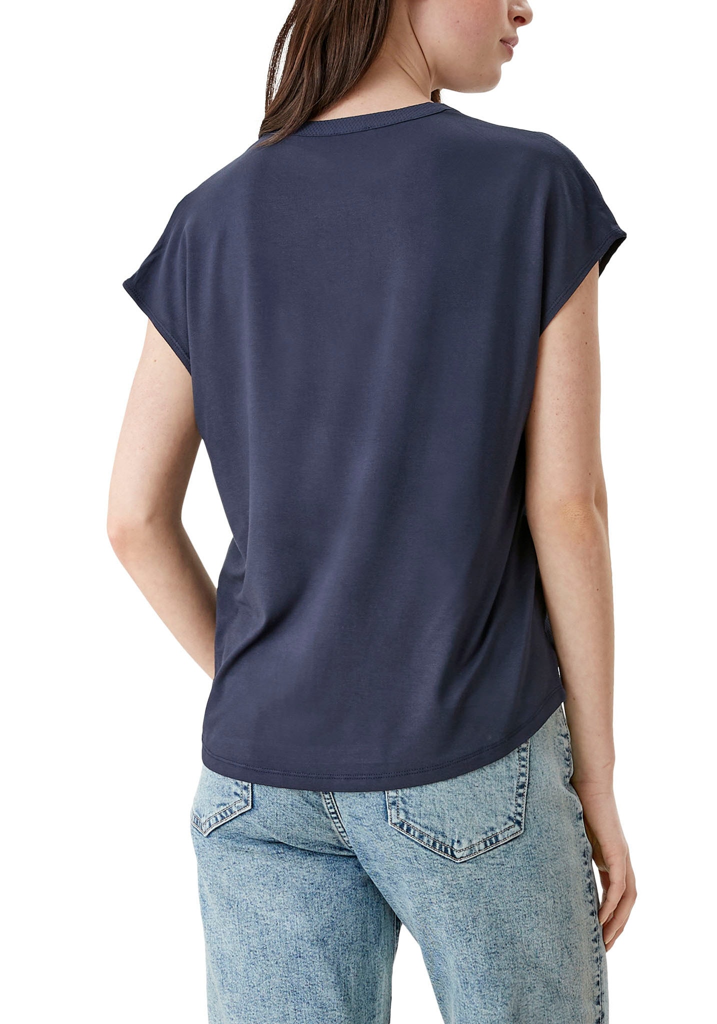 s.Oliver T-Shirt, mit geschlitztem Rundhalsausschnitt bestellen | T-Shirts