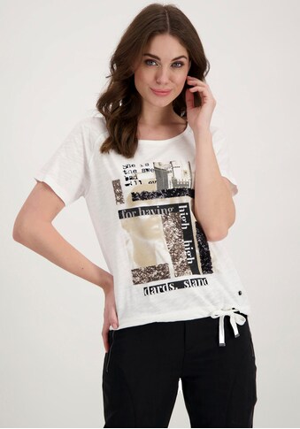 Monari Rundhalsshirt »Shirt Schmuckmix«, mit großem Frontprint kaufen