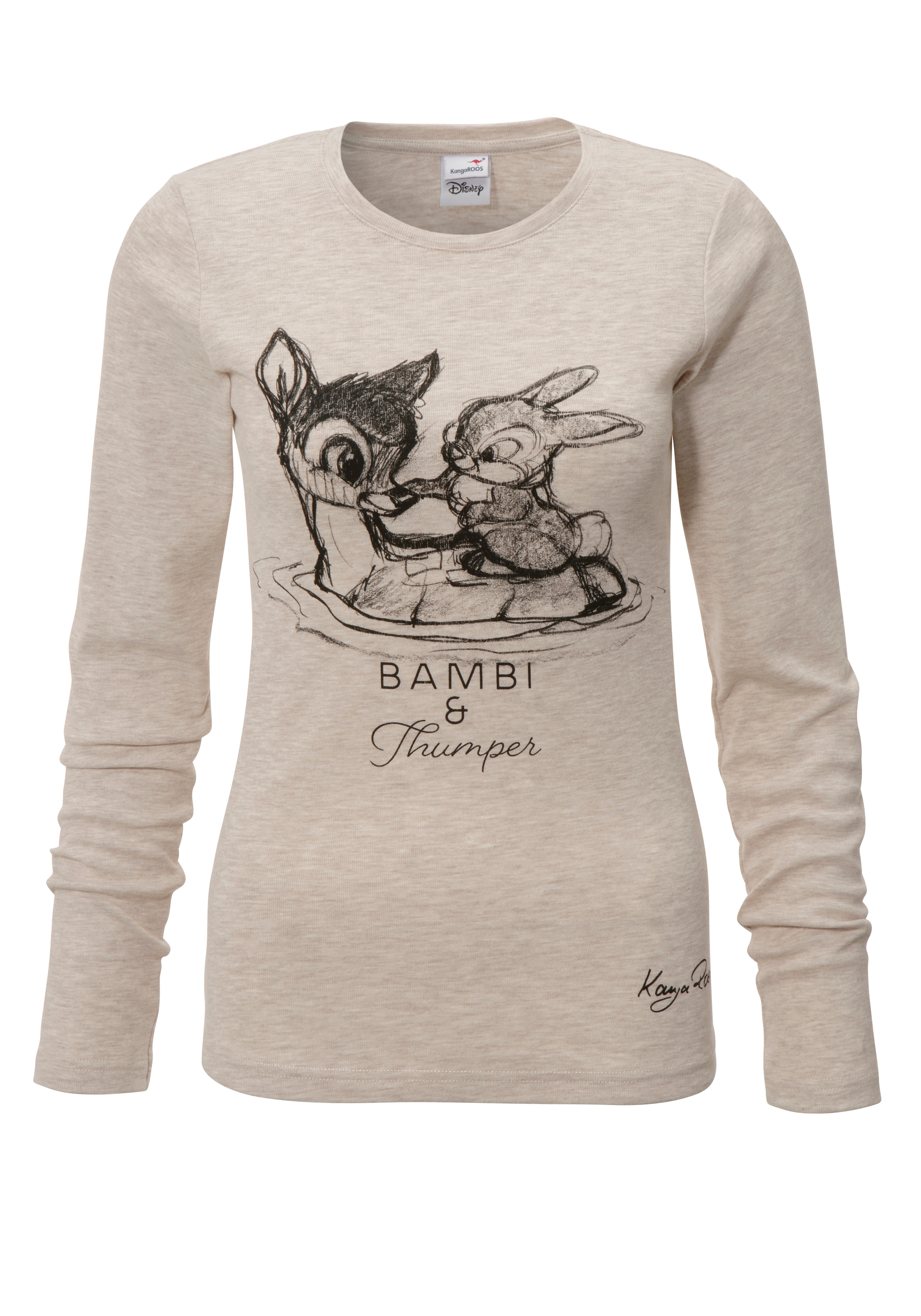 Langarmshirt KangaROOS mit Klopfer«, & Motiv-Druck shoppen »Bambi