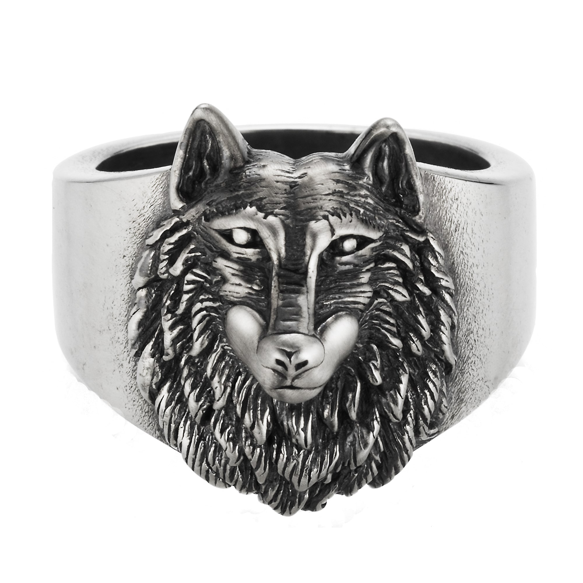 bestellen I\'m Wolf Europa« oxidiert walking »925/- CAÏ Silber Sterling Fingerring |