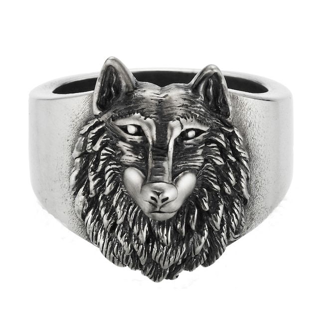CAÏ Fingerring »925/- Sterling Silber oxidiert Wolf Europa« bestellen | I\'m  walking