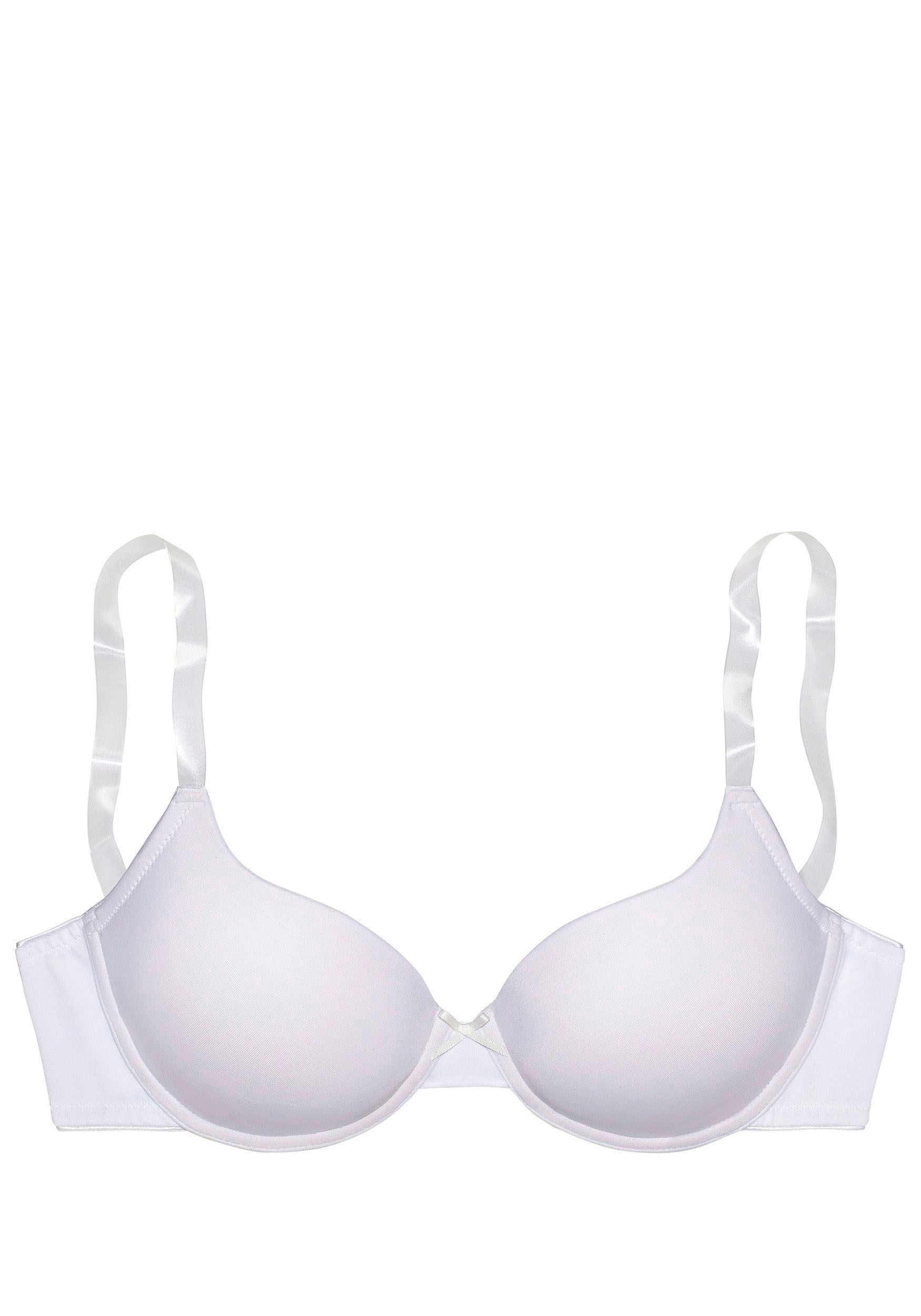 LASCANA Schalen-BH »Ela«, mit transparenten Trägern, perfect basic mit Bügel,  Basic Dessous & Wäsche auf Rechnung bestellen