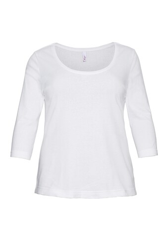 Sheego 3/4-Arm-Shirt »Shirt«, aus reiner Baumwolle kaufen