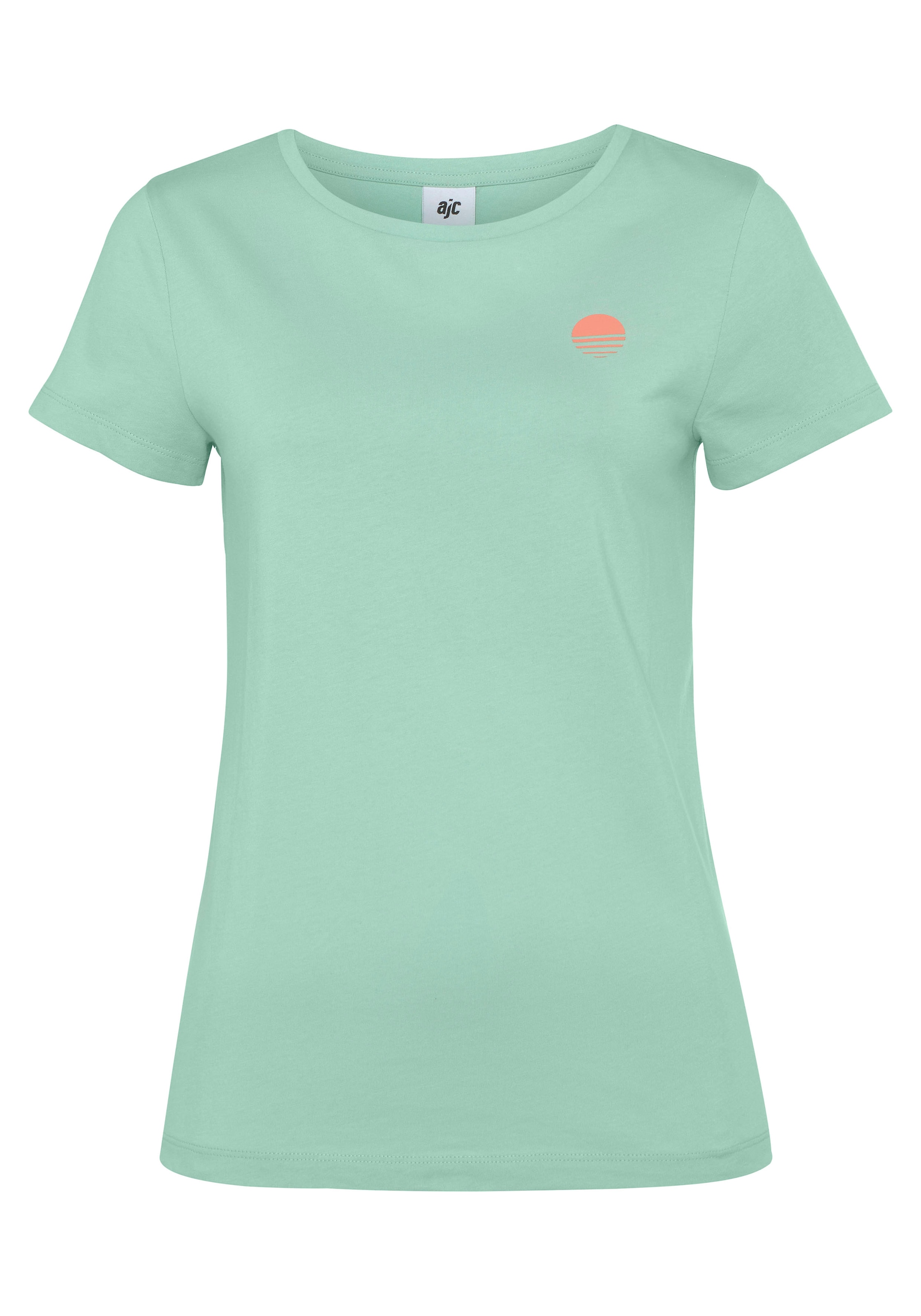 AJC T-Shirt, mit großem sommerlichen I\'m online | und Minimal- Druck hinten walking
