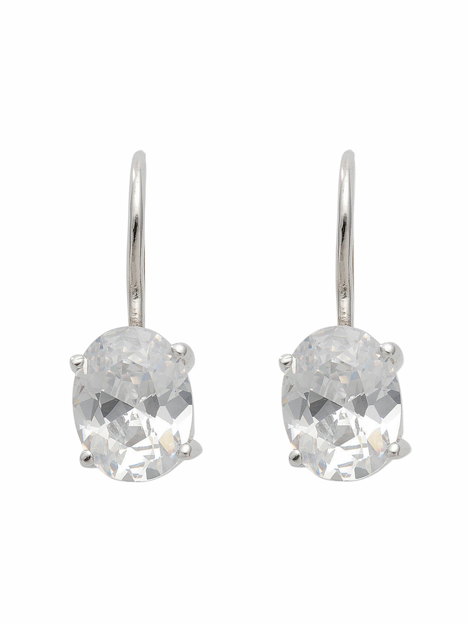 Adelia´s Paar Ohrhänger 925 Silber Ohrringe Ohrhänger mit Zirkonia mit  Zirkonia Silberschmuck für Damen