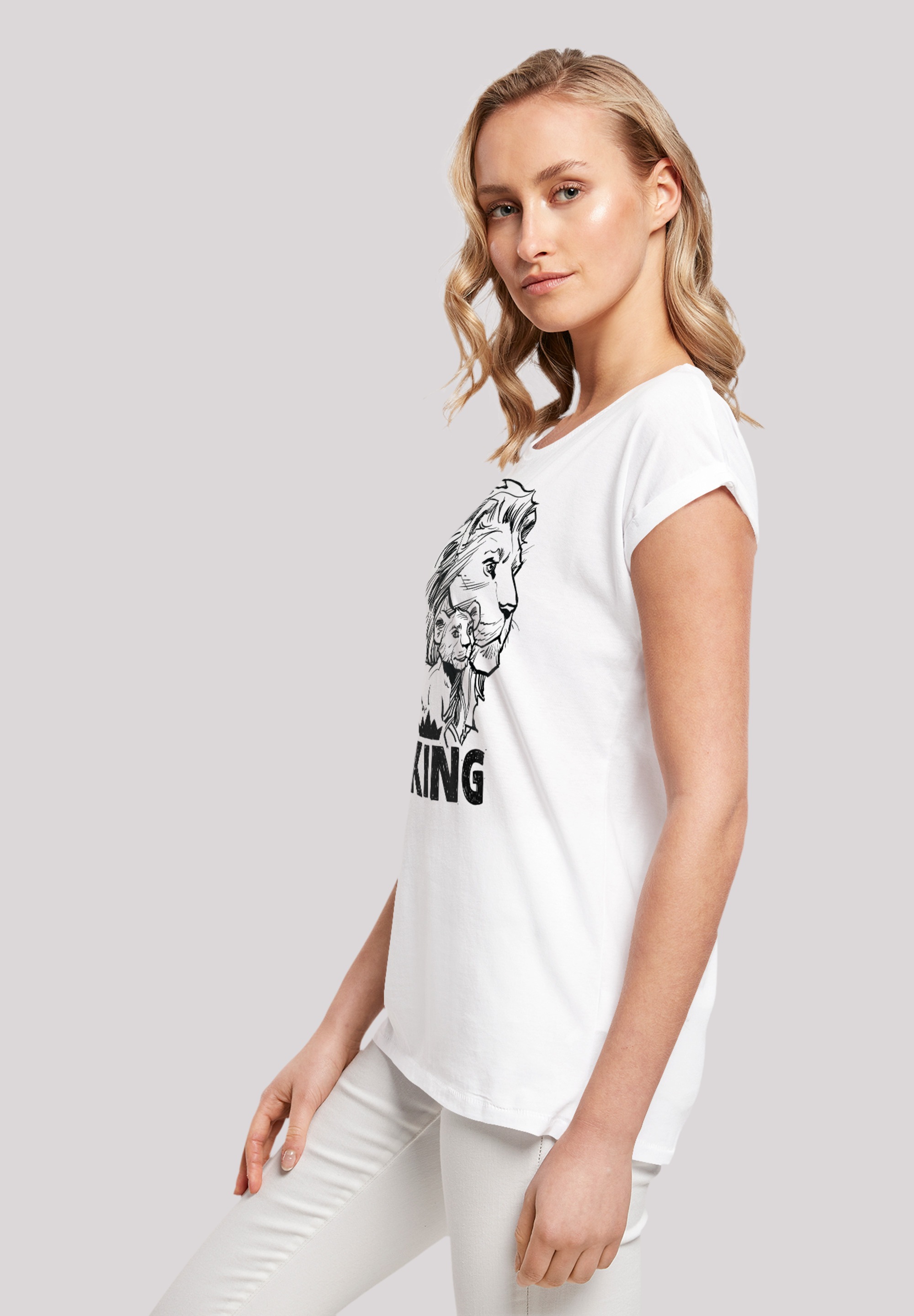 F4NT4STIC T-Shirt »Disney König der Together walking | Premium kaufen white«, I\'m online Löwen Qualität