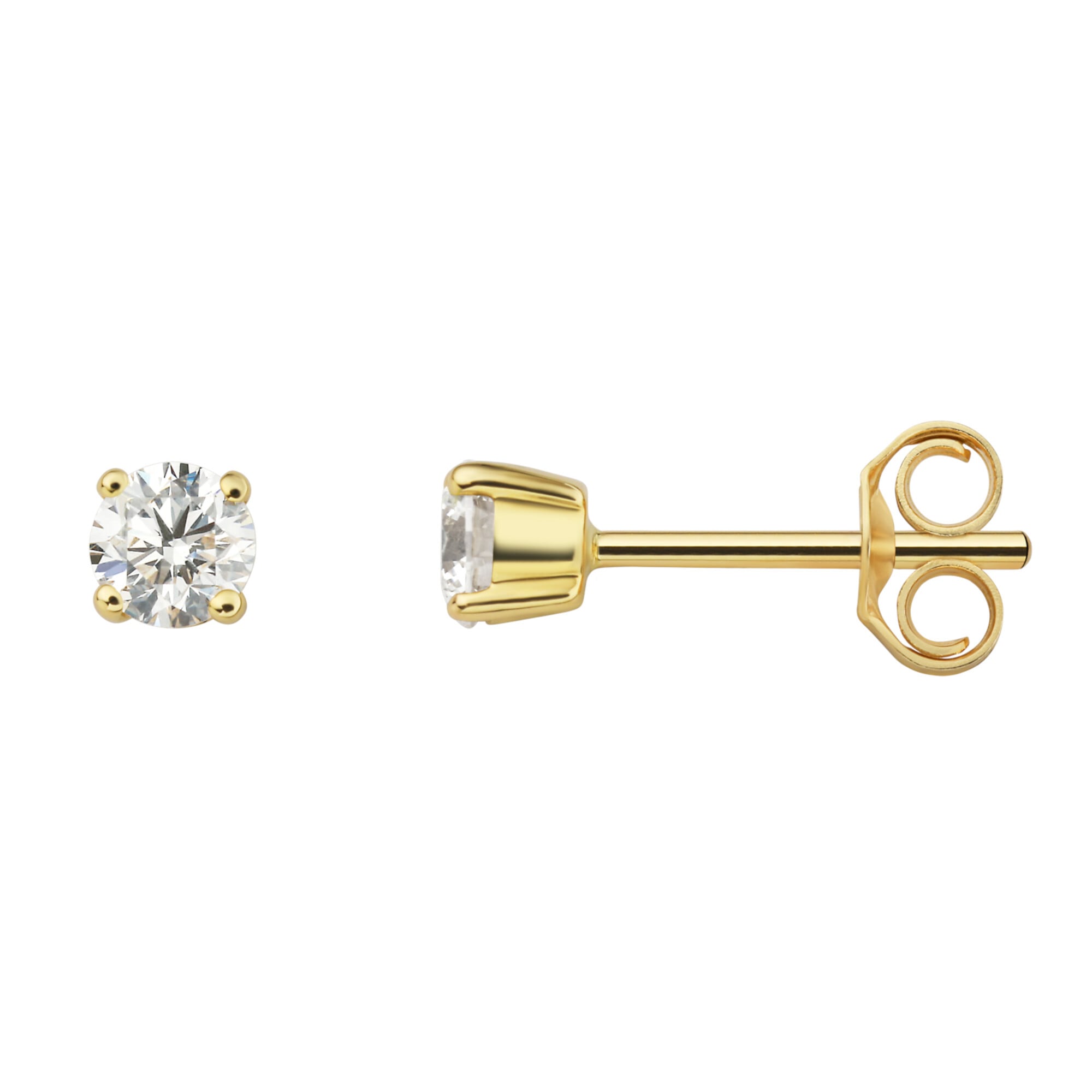 ONE ELEMENT Paar Ohrstecker »0.40 ct Diamant Brillant Ohrringe Ohrstecker  aus 750 Gelbgold«, Damen Gold Schmuck online kaufen | I'm walking