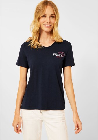Cecil T-Shirt, mit abgerundetem V-Ausschnitt kaufen