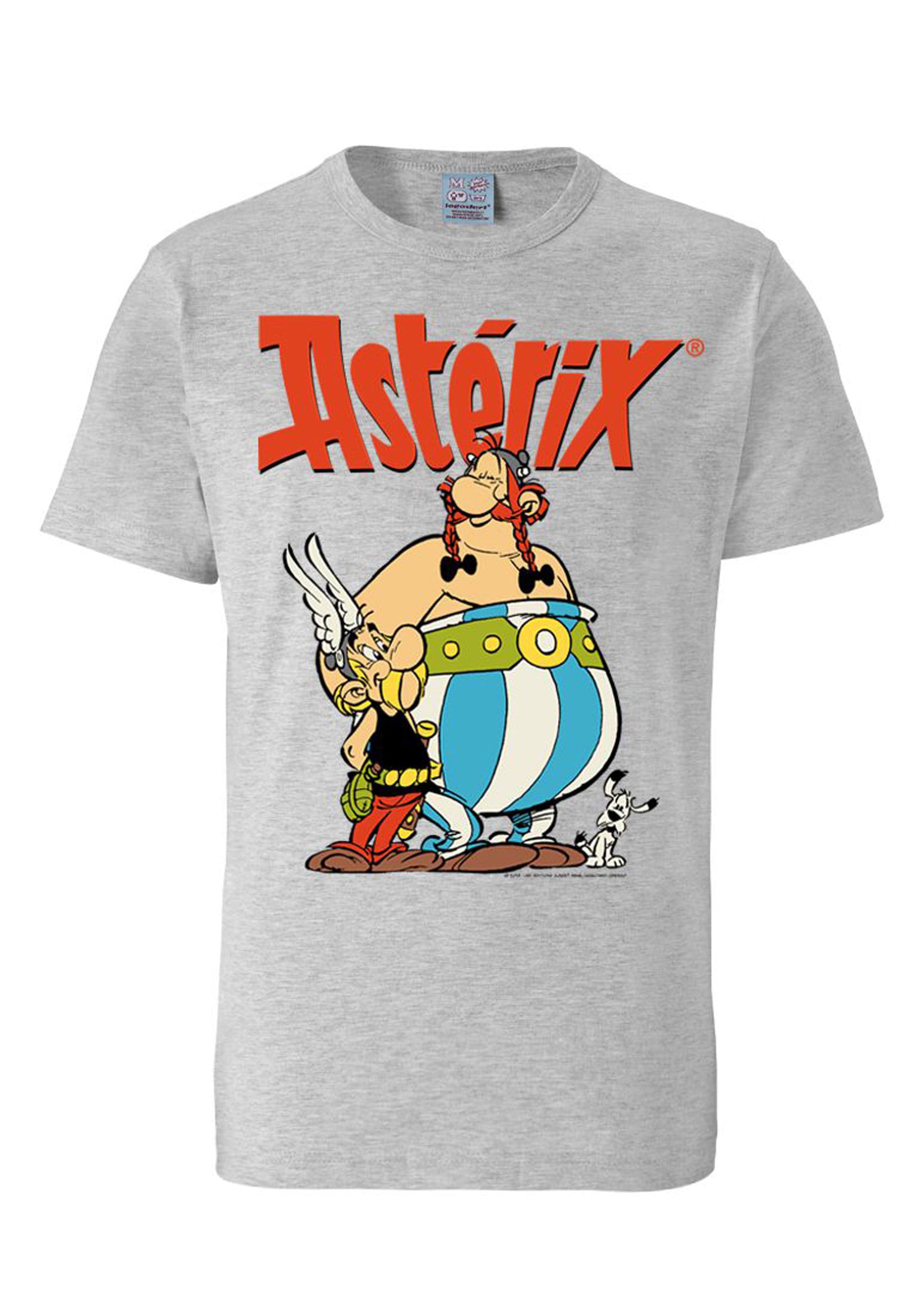 LOGOSHIRT T-Shirt »Asterix Gallier shoppen Asterix mit & lizenziertem Print der - Obelix«