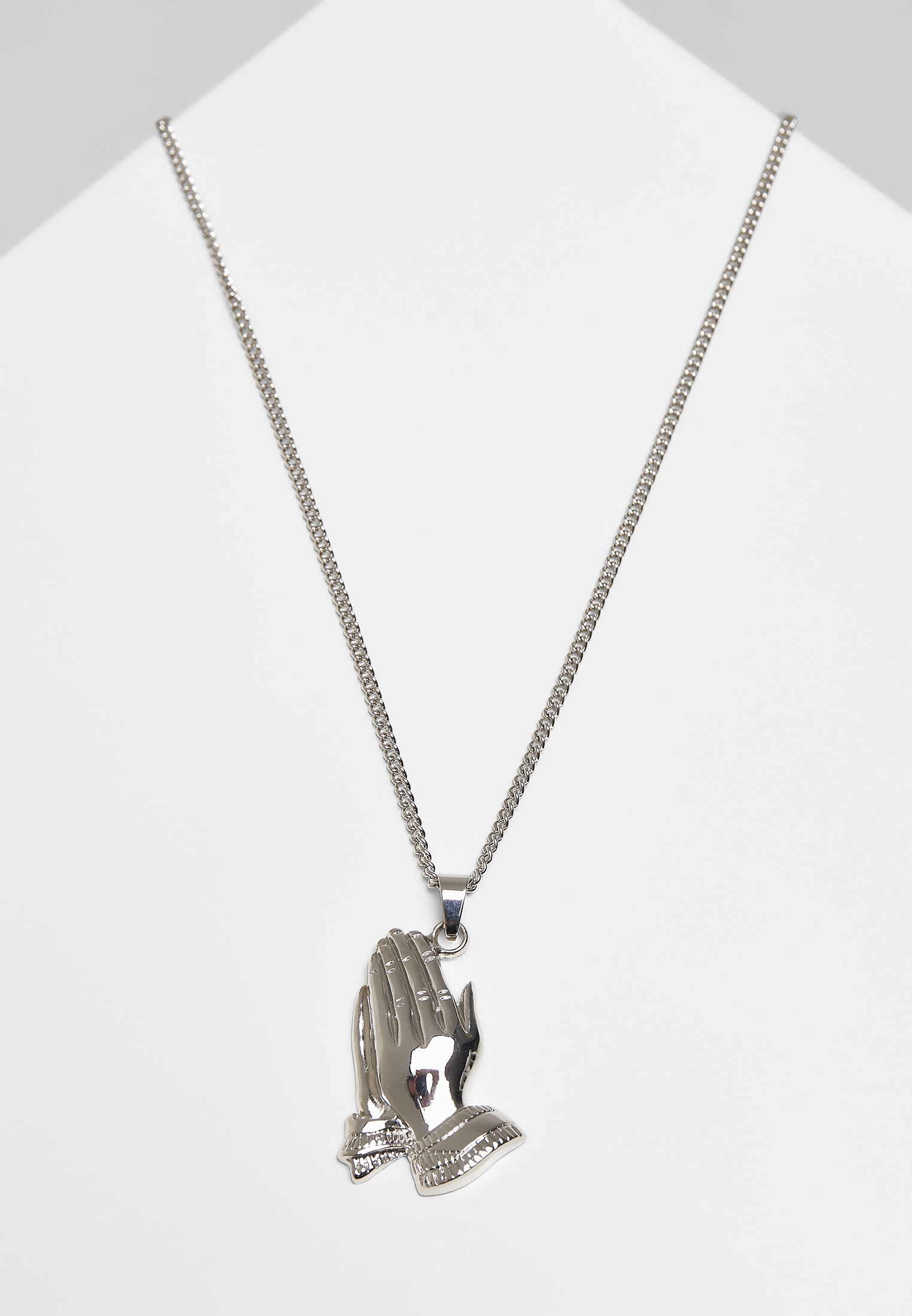 URBAN CLASSICS Edelstahlkette »Accessoires Pray Hands Necklace« online  kaufen | I'm walking