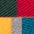 1x gelb, 1x grün, 1x rot, 1x blau, 1x grau