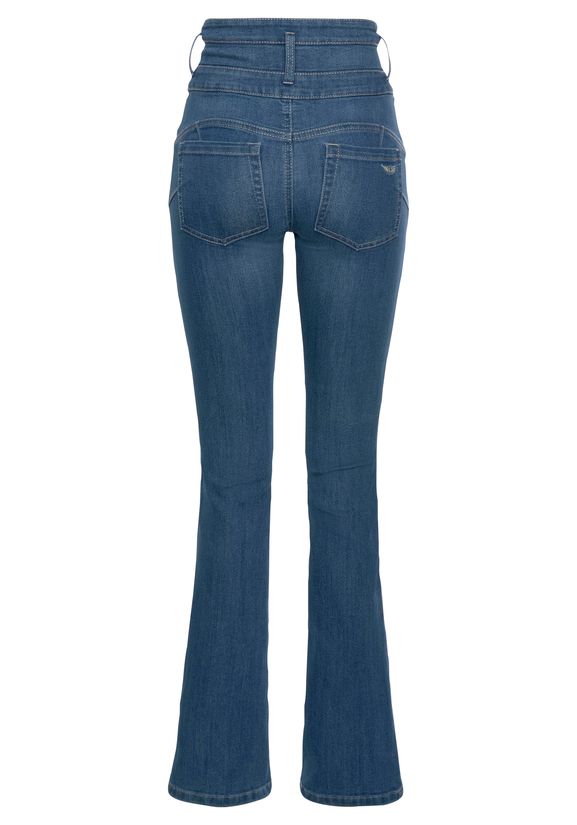 Arizona Bootcut-Jeans »mit extrabreitem Bund«, | High online I\'m Waist walking
