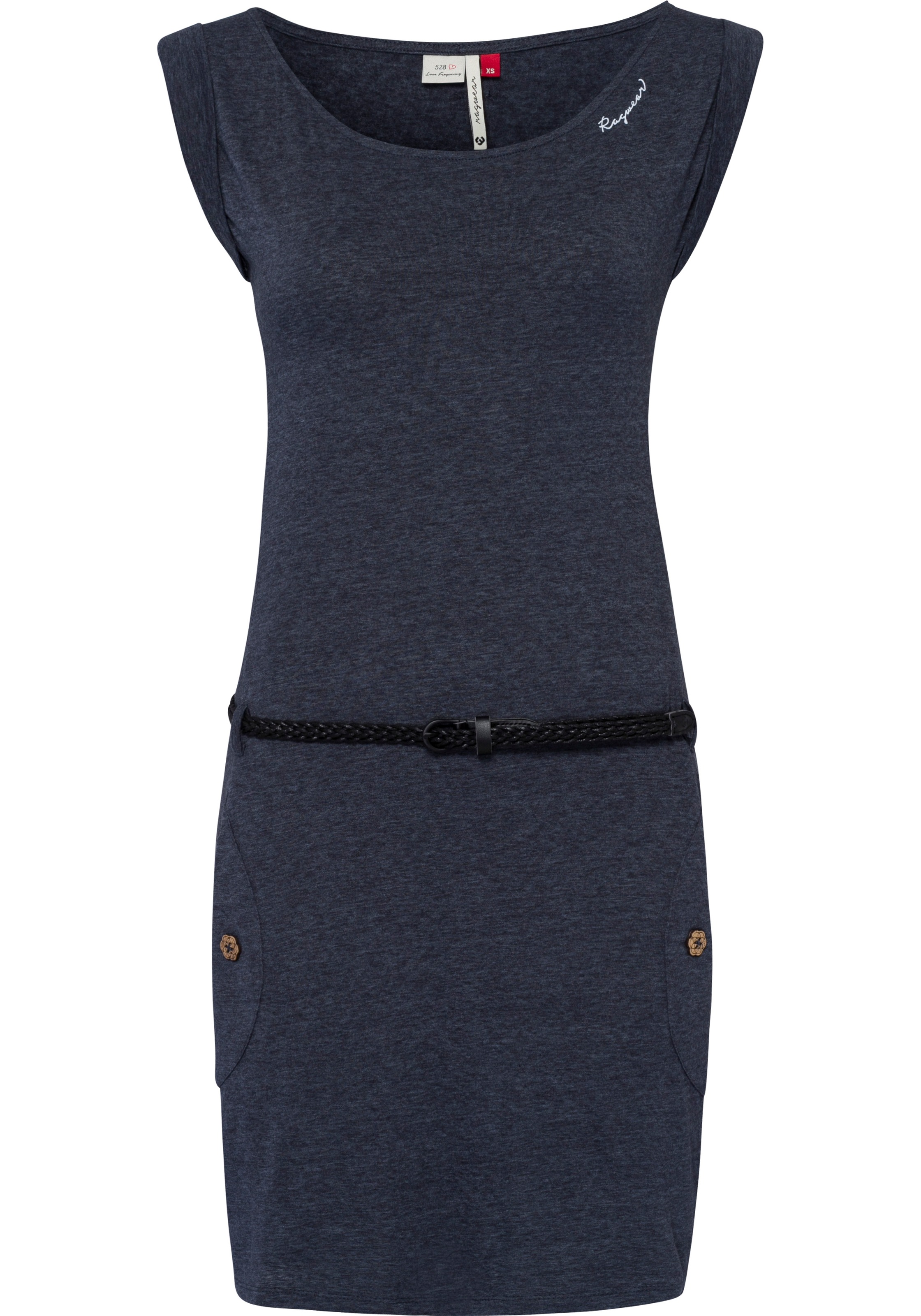 Ragwear Jerseykleid »TAG UNI O«, (2 tlg., mit abnehmbarem Gürtel), mit Zierknopfbesatz... kaufen