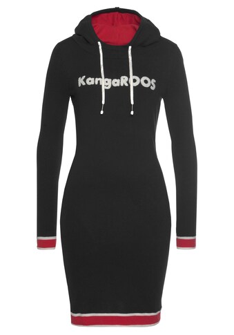 KangaROOS Strickkleid, mit Kapuze und eingesticktem Markennamen kaufen