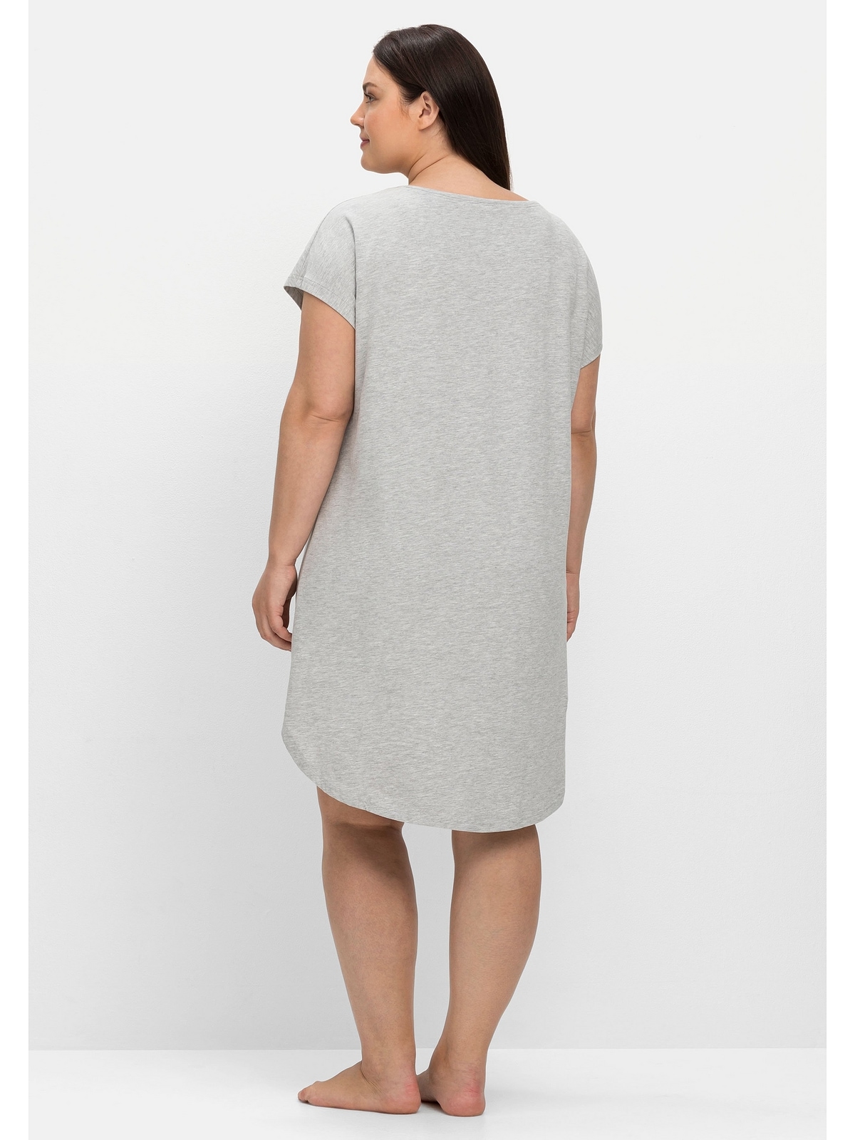 Sheego Nachthemd »Große Größen«, mit verlängerter Rückenpartie & Wäsche auf  Rechnung bestellen