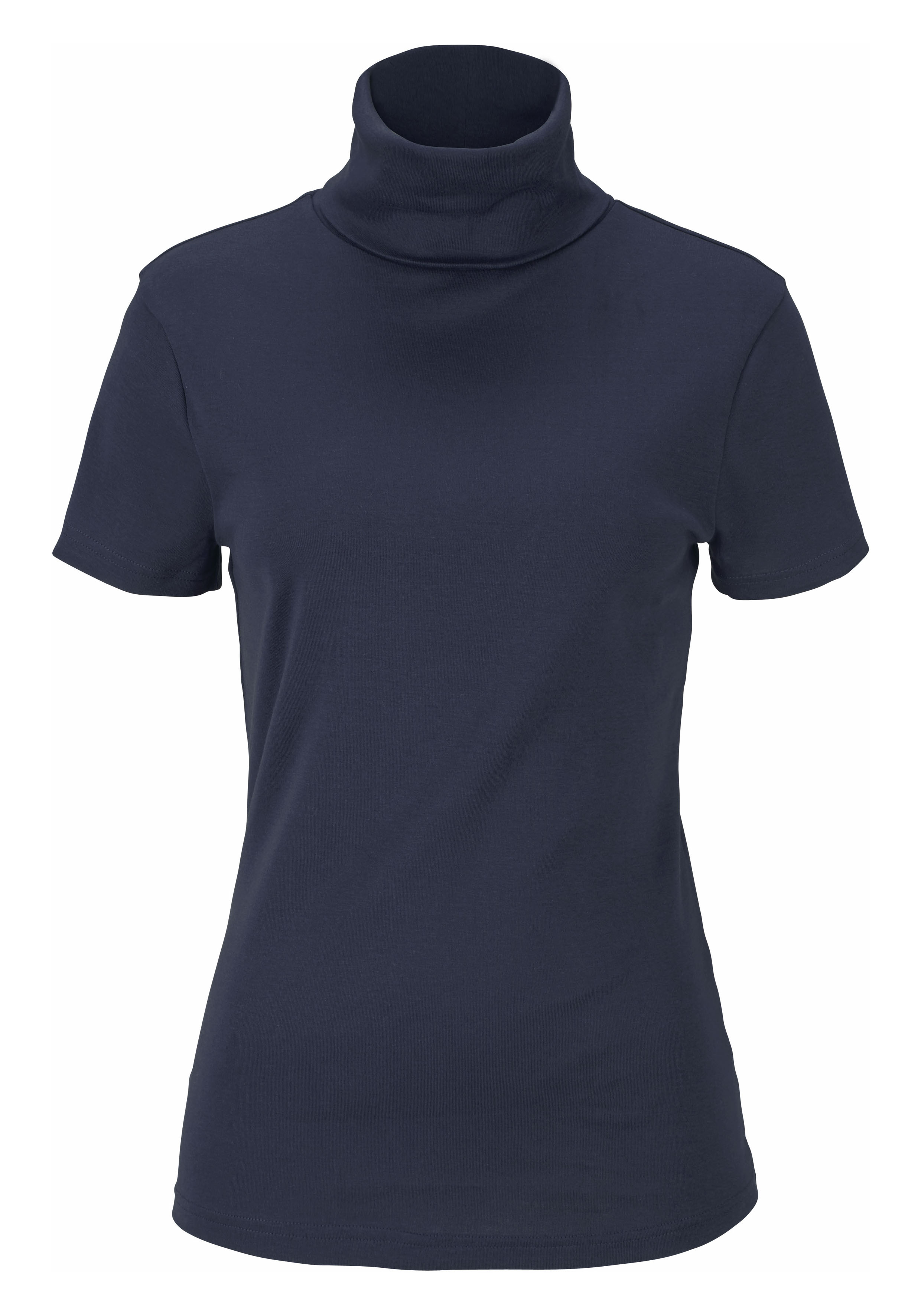 Rollkragenshirt, mit kurzen Ärmeln