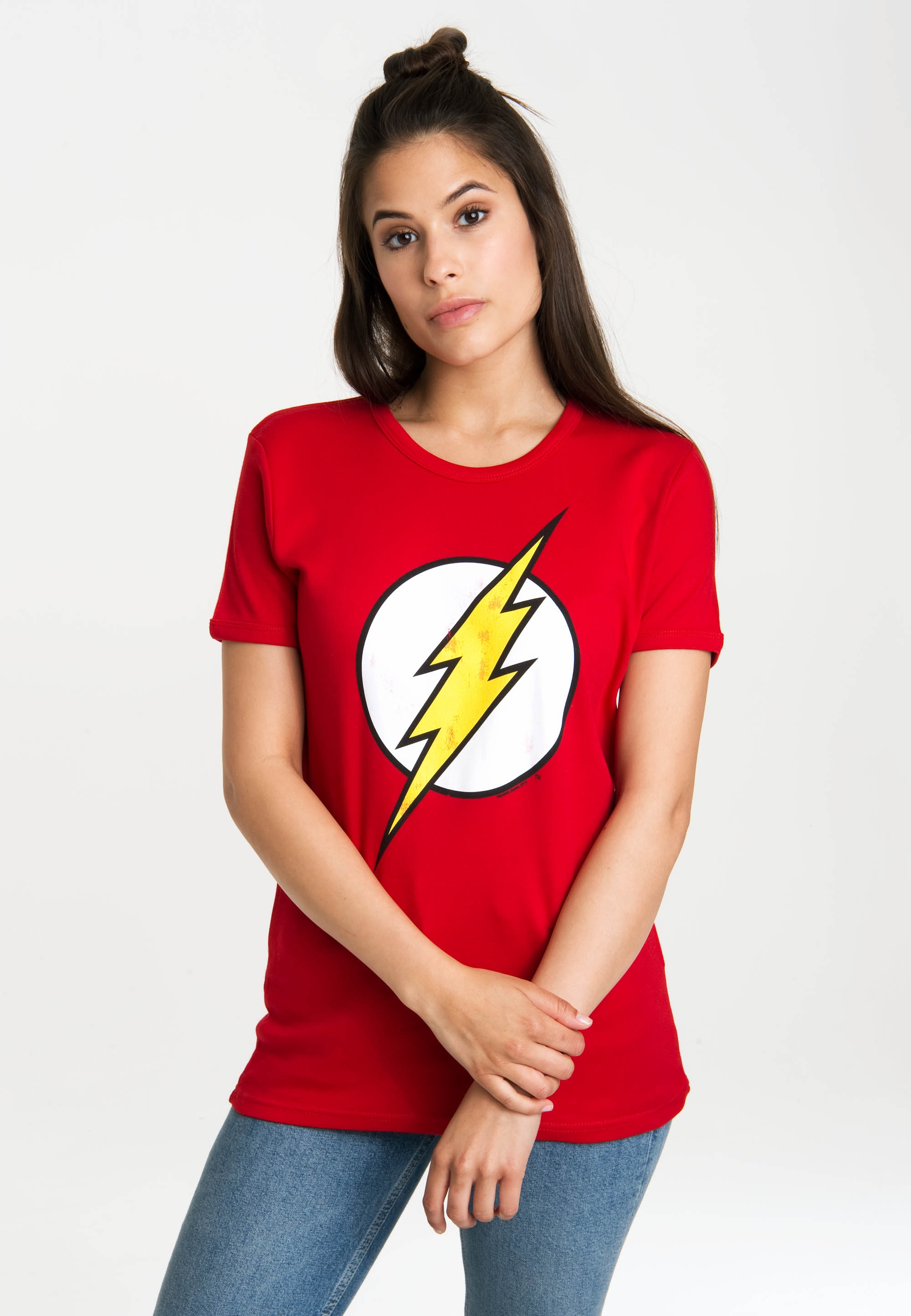 LOGOSHIRT T-Shirt »Flash Logo«, mit shoppen lizenzierten walking Originaldesign | I\'m