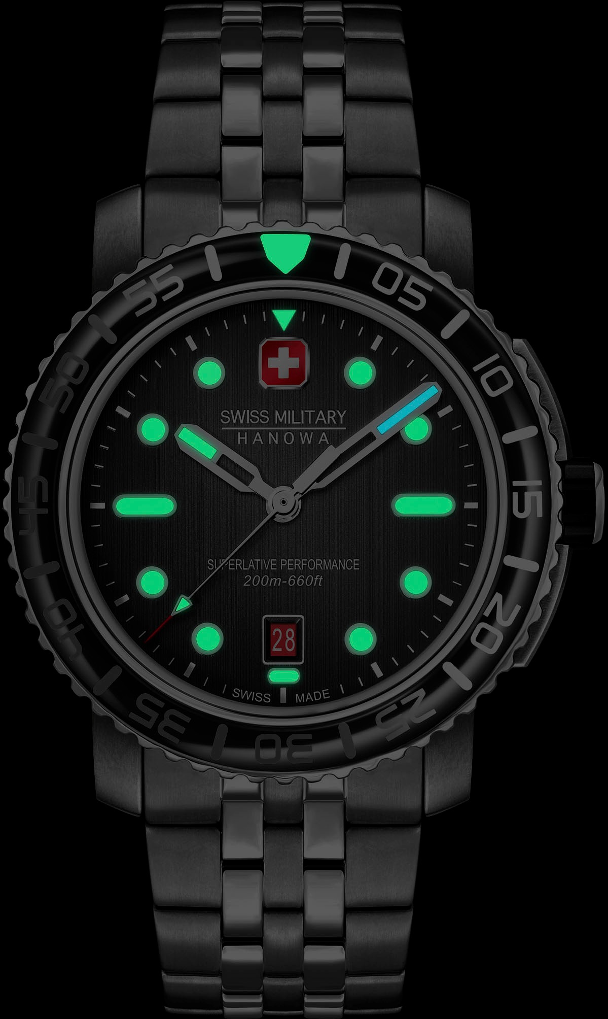 Swiss Military Hanowa Schweizer Uhr »BLACK MARLIN, SMWGH0001702« online  kaufen | I'm walking