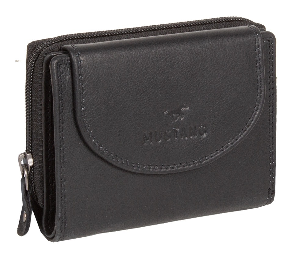 MUSTANG Geldbörse "Udine leather wallet top opening", im praktischen Format