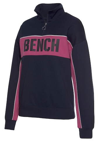 Bench. Sweatshirt »Contrast«, im Color-Blocking Design mit Logoprint kaufen