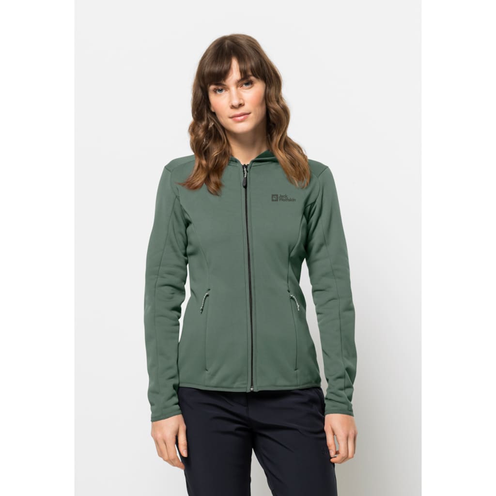 Jack Wolfskin Fleecejacke »BAISELBERG HOODED FZ W«, mit Kapuze