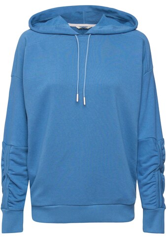 esprit sports Sweatshirt »Hoodie mit gekräuselten Ärmeln«, mit überschnittene Schultern kaufen
