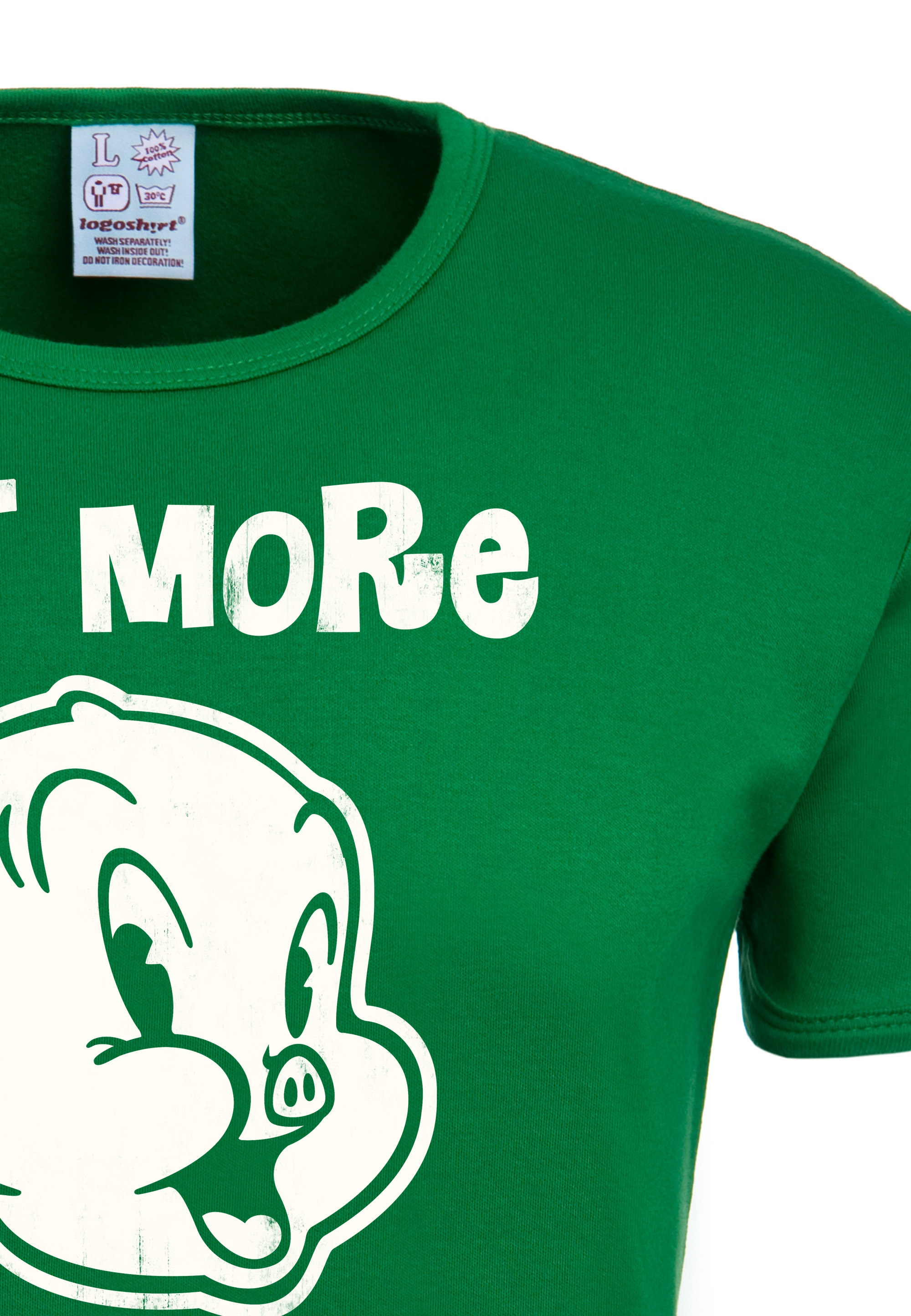 Originaldesign mit bestellen LOGOSHIRT - More Tunes »Looney T-Shirt Eat lizenzierten Veggies«,