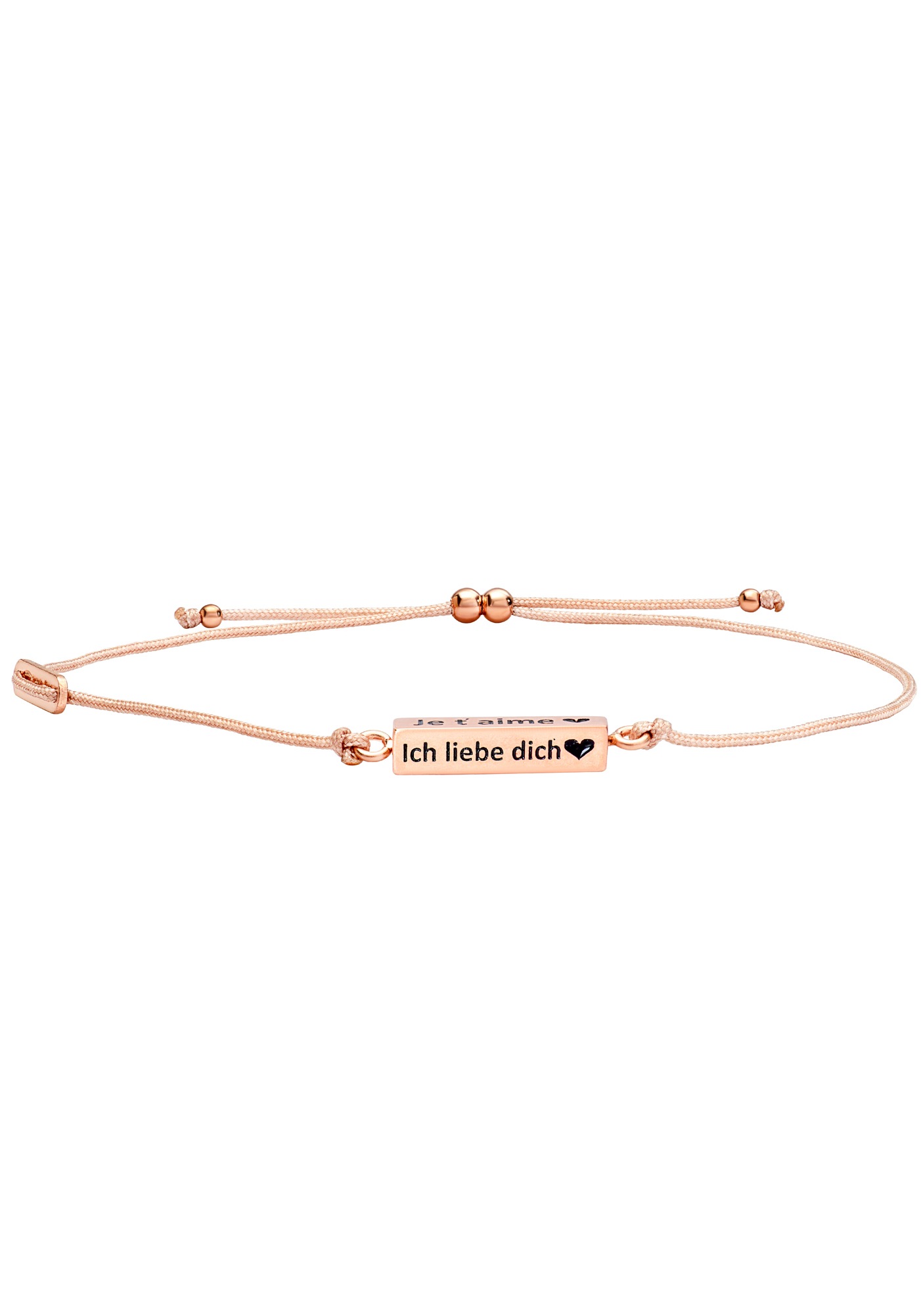 Julie Julsen Armband »CUBE, ROTVERGOLDET, »ICH LIEBE DICH«, JJBR0448.2« kaufen
