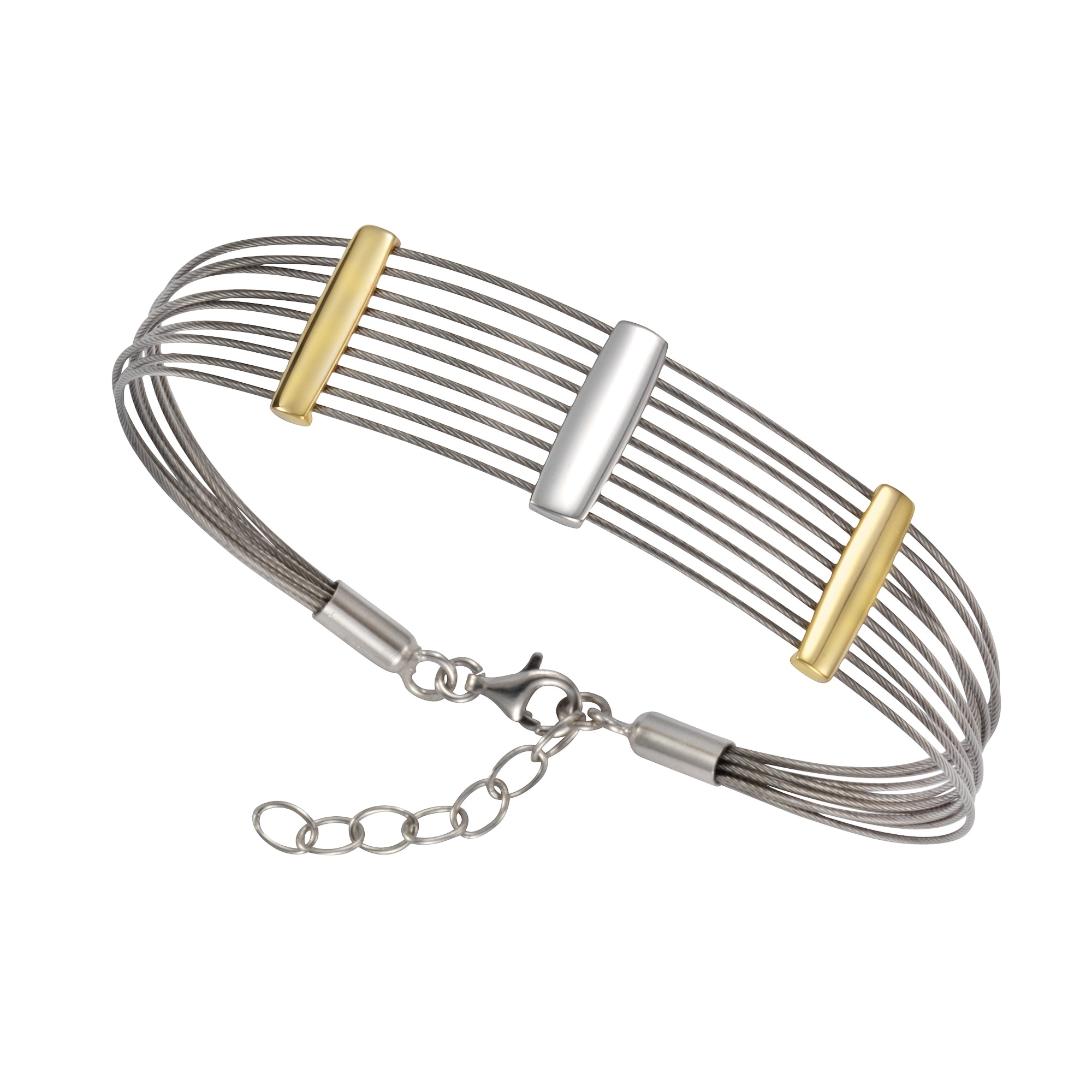 Vivance Armband »925/- Sterling Silber + Stahl bicolor« im Onlineshop | I\'m  walking