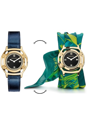 Versace Schweizer Uhr »Medusa Frame, VEVF00820«, (Set, 2 tlg., Uhr mit Lederband und... kaufen
