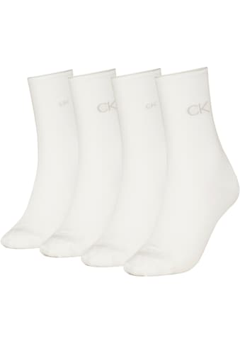 Socken »CK WOMEN SOCK 4P IRIDESCENT«, (Packung, 4 Paar), mit Logostickerei