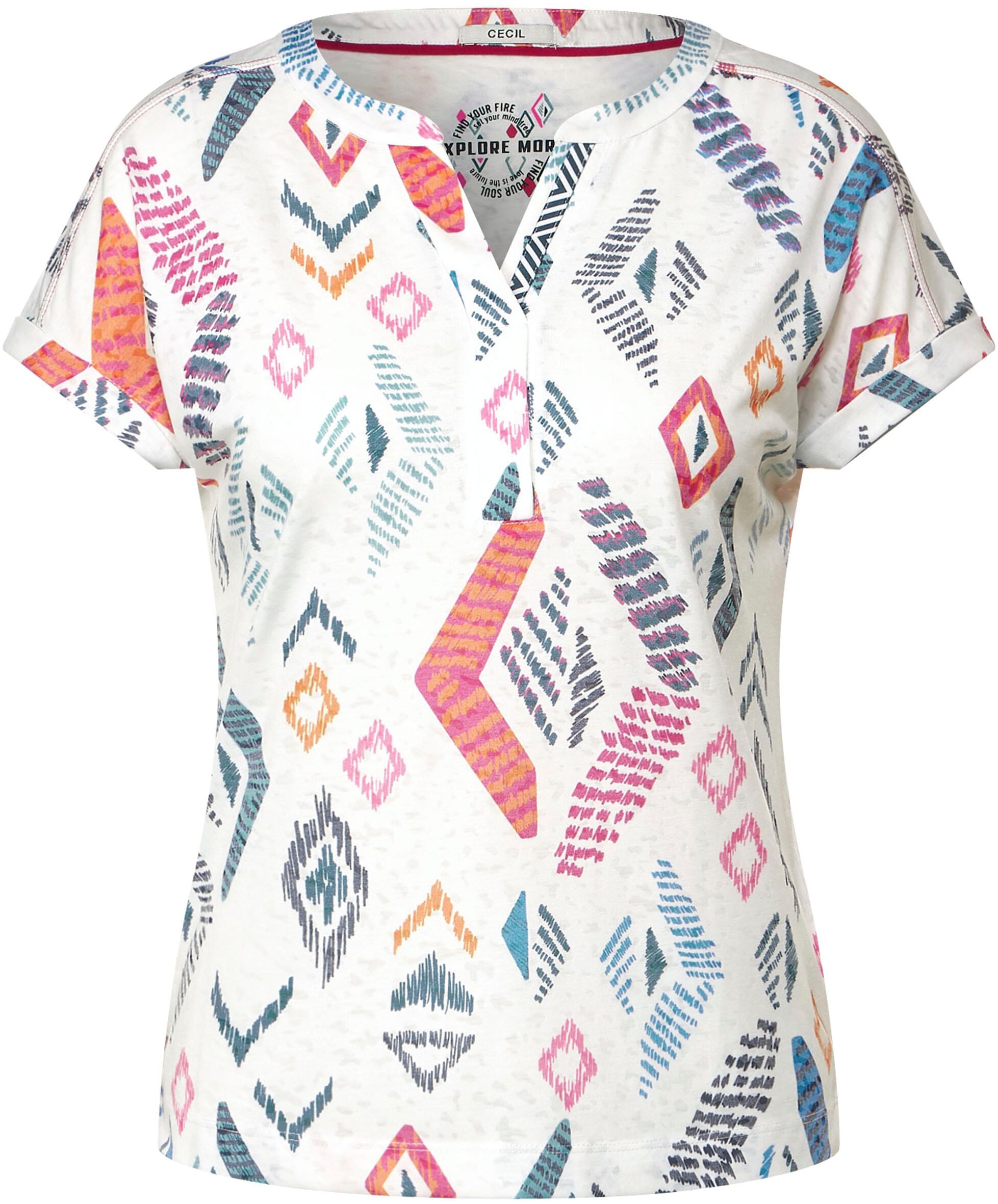 Cecil T-Shirt, mit Ausbrenner walking | Muster I\'m kaufen