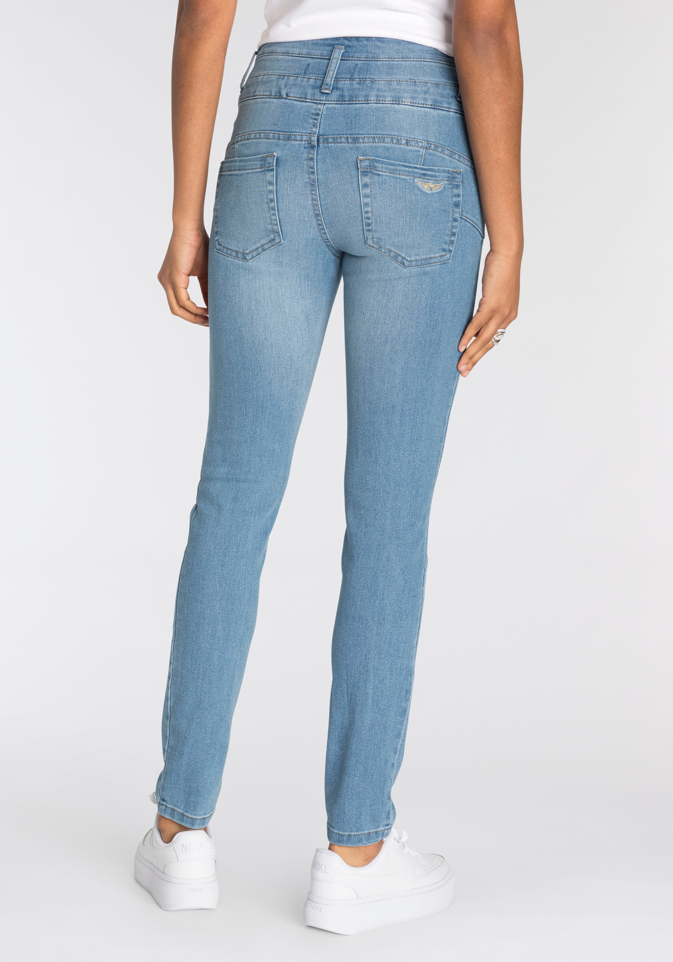 Arizona Slim-fit-Jeans »mit extra breitem Bund«, High Waist shoppen
