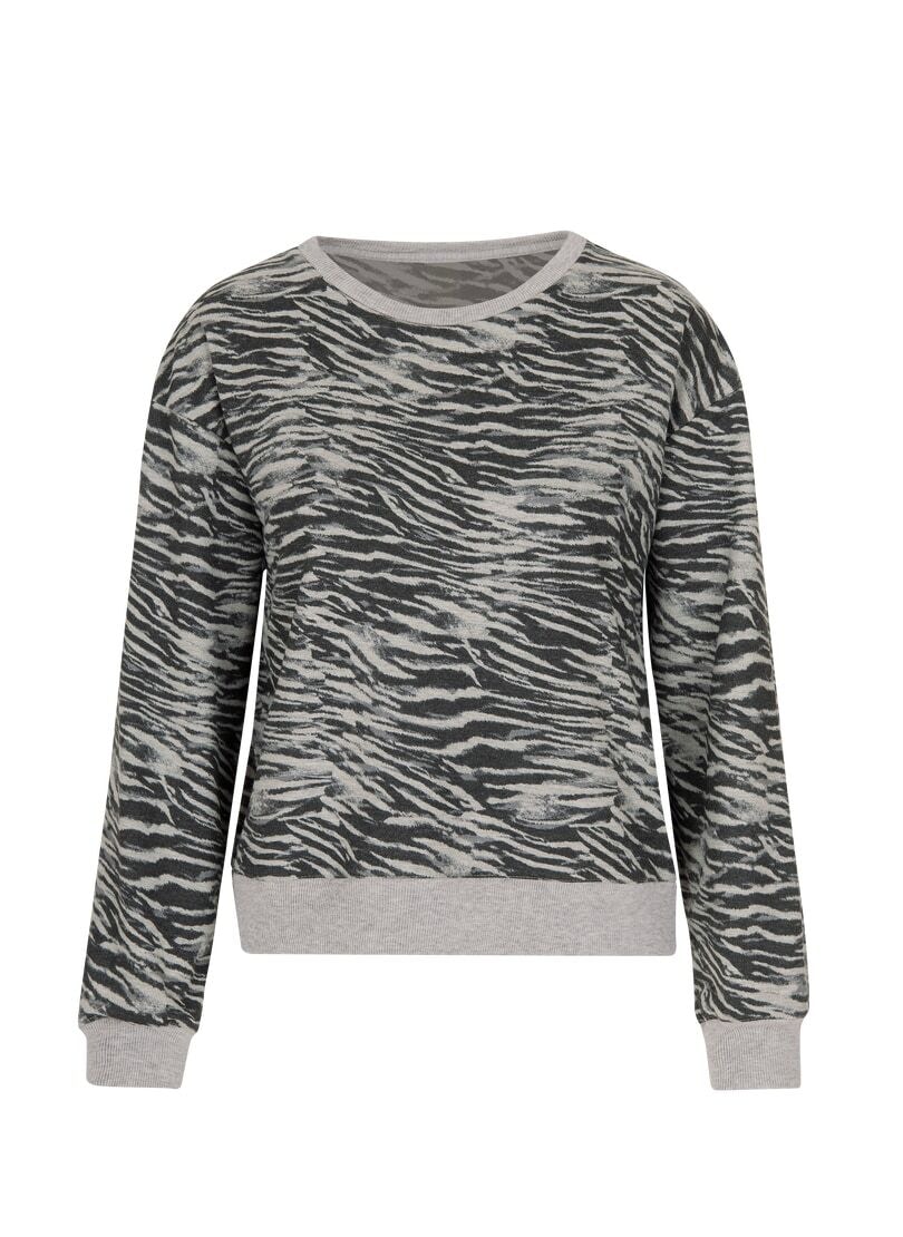 Trigema Sweatshirt »TRIGEMA Sweatshirt mit trendigem Animal Print« shoppen  | I'm walking