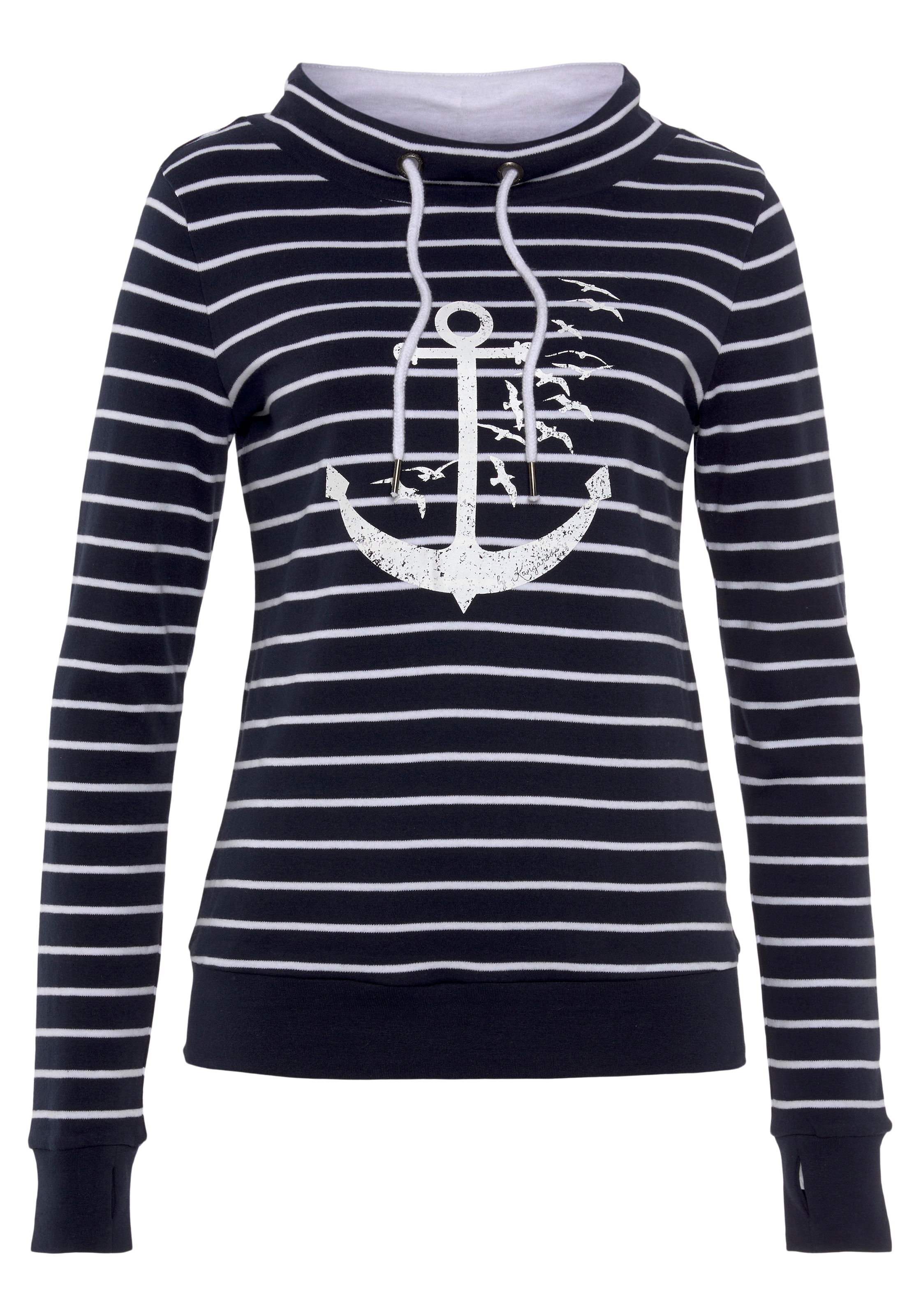 KangaROOS Sweatshirt, mit sportlichem Stehkragen shoppen und Druck maritimen