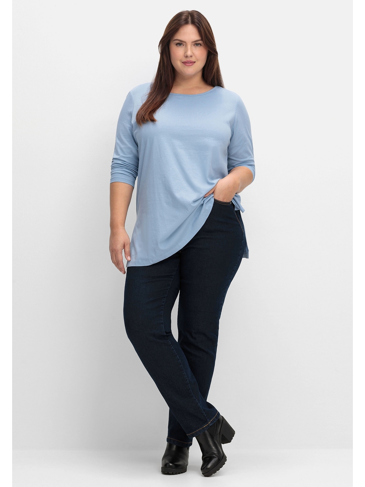Sheego kaufen Longshirt Größen«, hohen I\'m walking »Große mit | online Seitenschlitzen