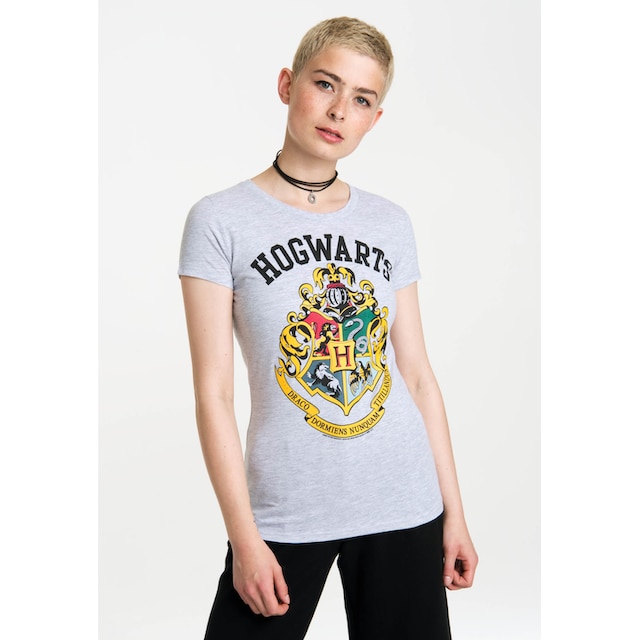 LOGOSHIRT T-Shirt »Hogwarts Logo«, mit coolem Print bestellen | I'm walking