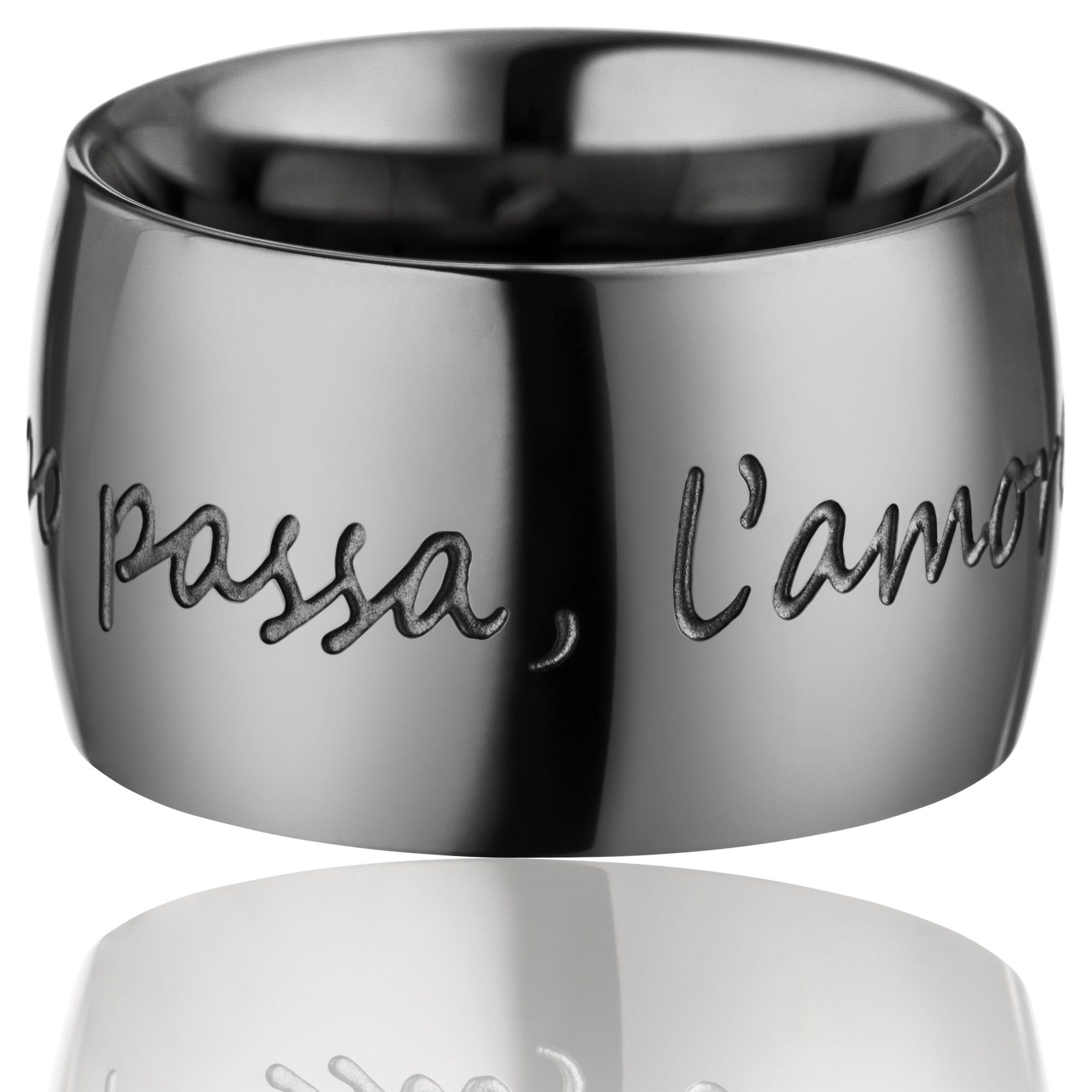Gilardy Fingerring »Edelstahl Dark Grey« kaufen