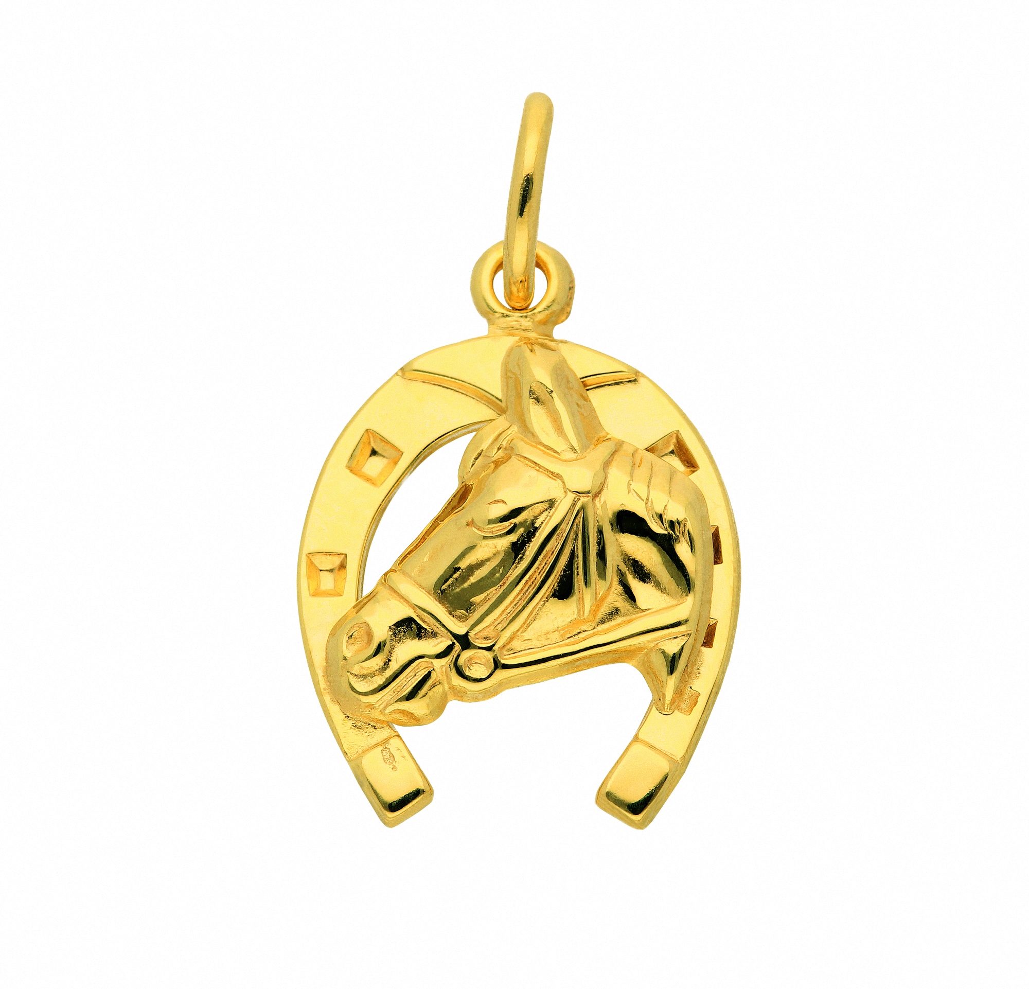 Schmuckset Adelia´s I\'m Set Pferdekopf - mit Onlineshop Halskette | Kette »333 Anhänger mit Hufeisen«, walking Anhänger Gold im im