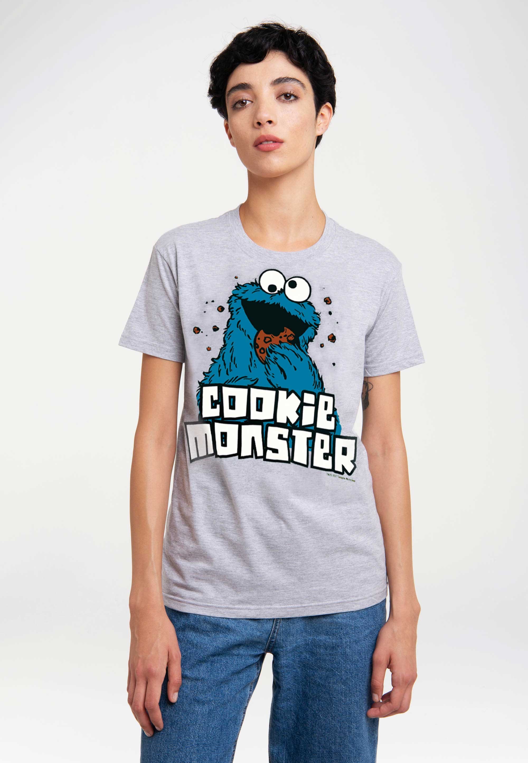 Originalddesign »Krümelmonster«, T-Shirt lizenziertem LOGOSHIRT mit kaufen