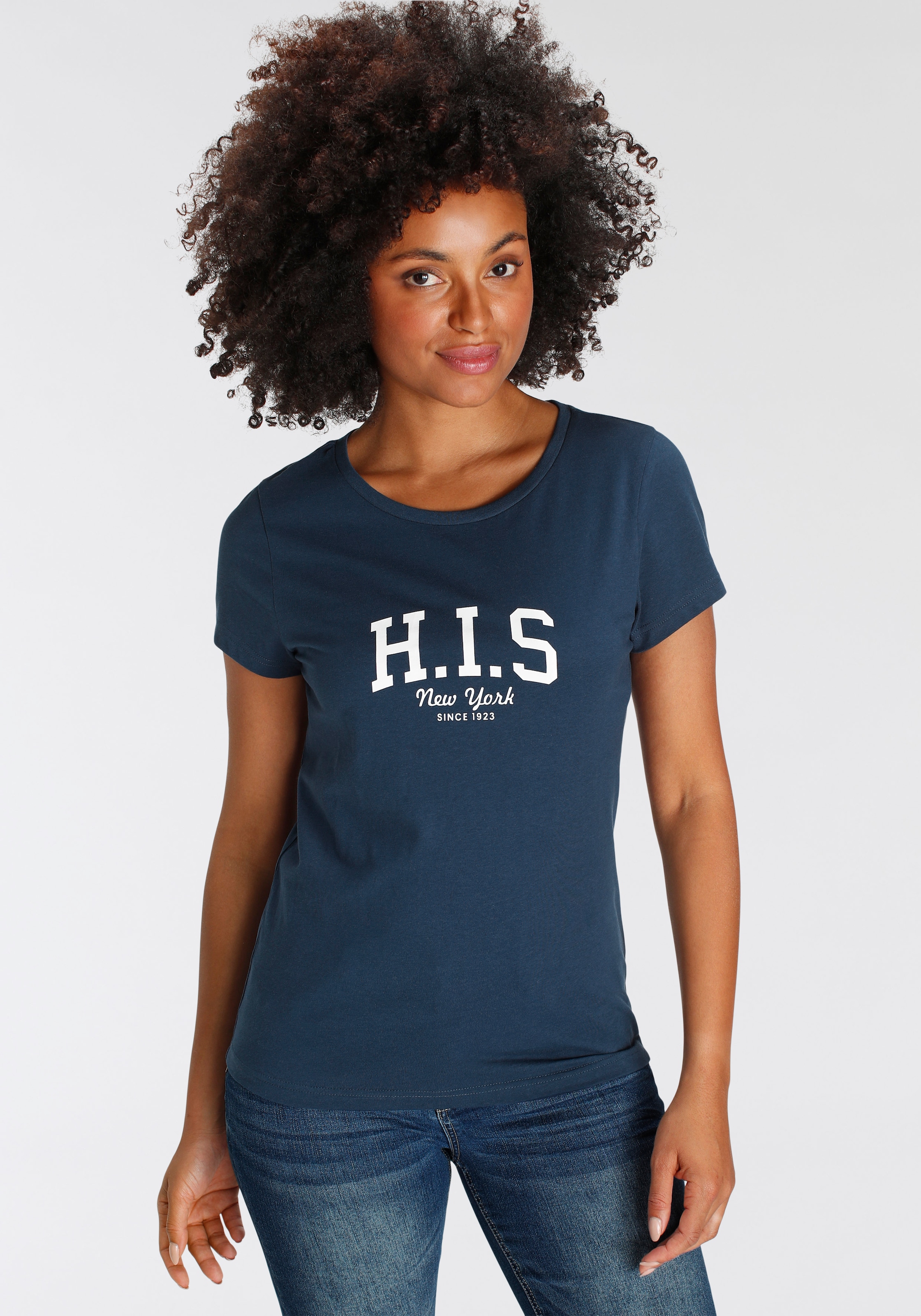 mit walking H.I.S vorne kaufen I\'m Logo-Print T-Shirt, |