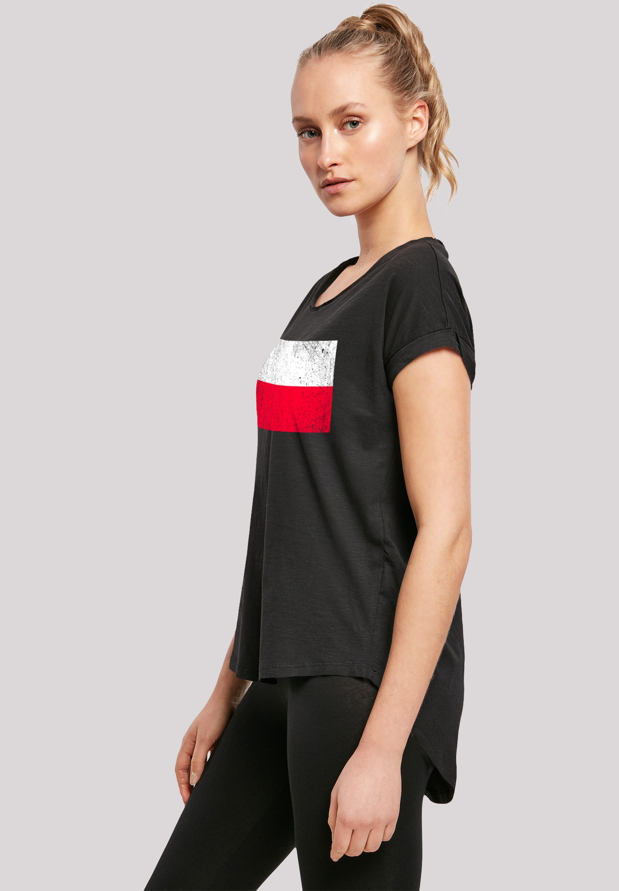F4NT4STIC T-Shirt »Poland Polen Flagge distressed«, Print bestellen | I\'m  walking